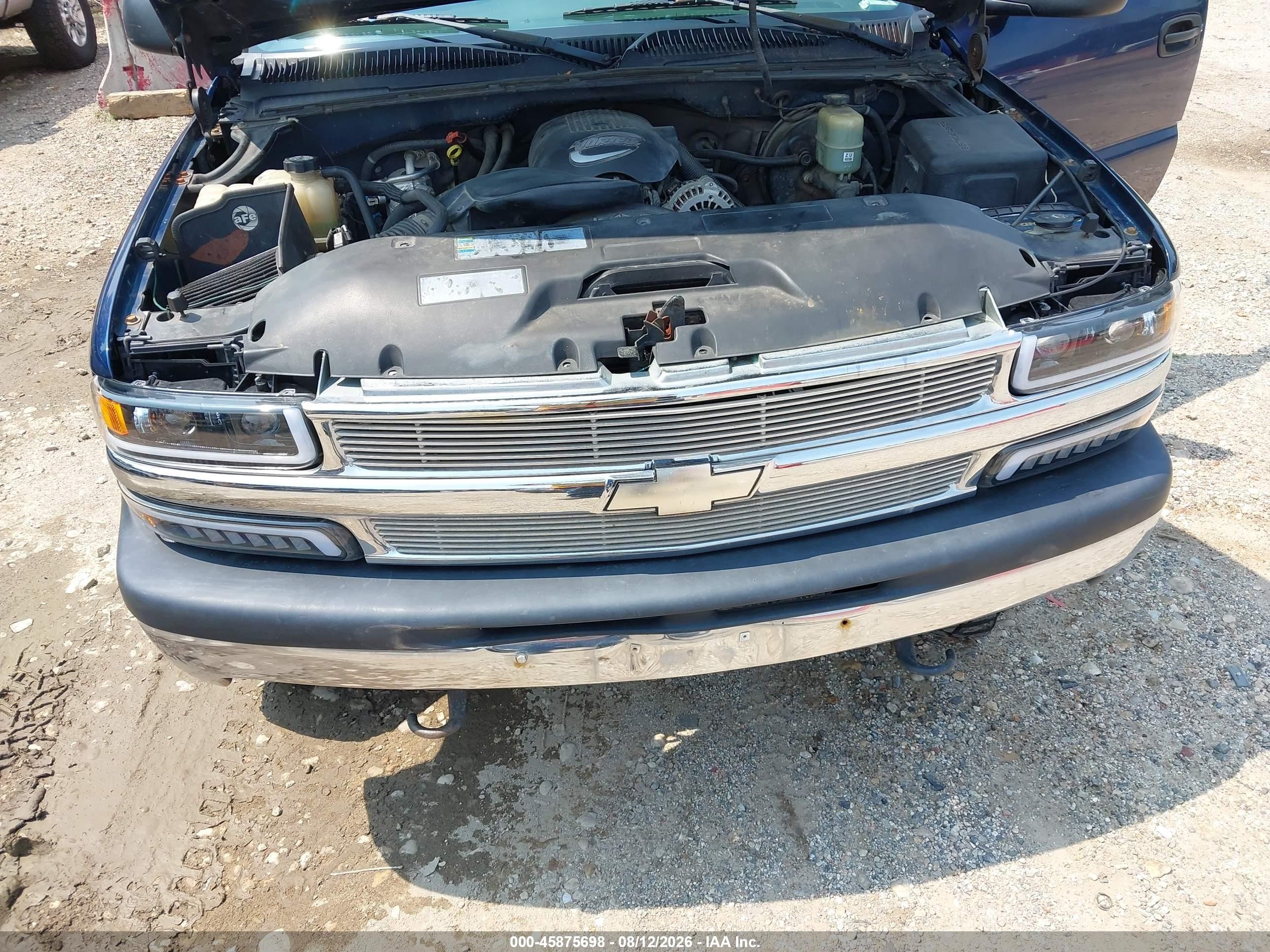 2002 Chevrolet Silverado 1500   Blue vin: 1GCEK19V12E250258