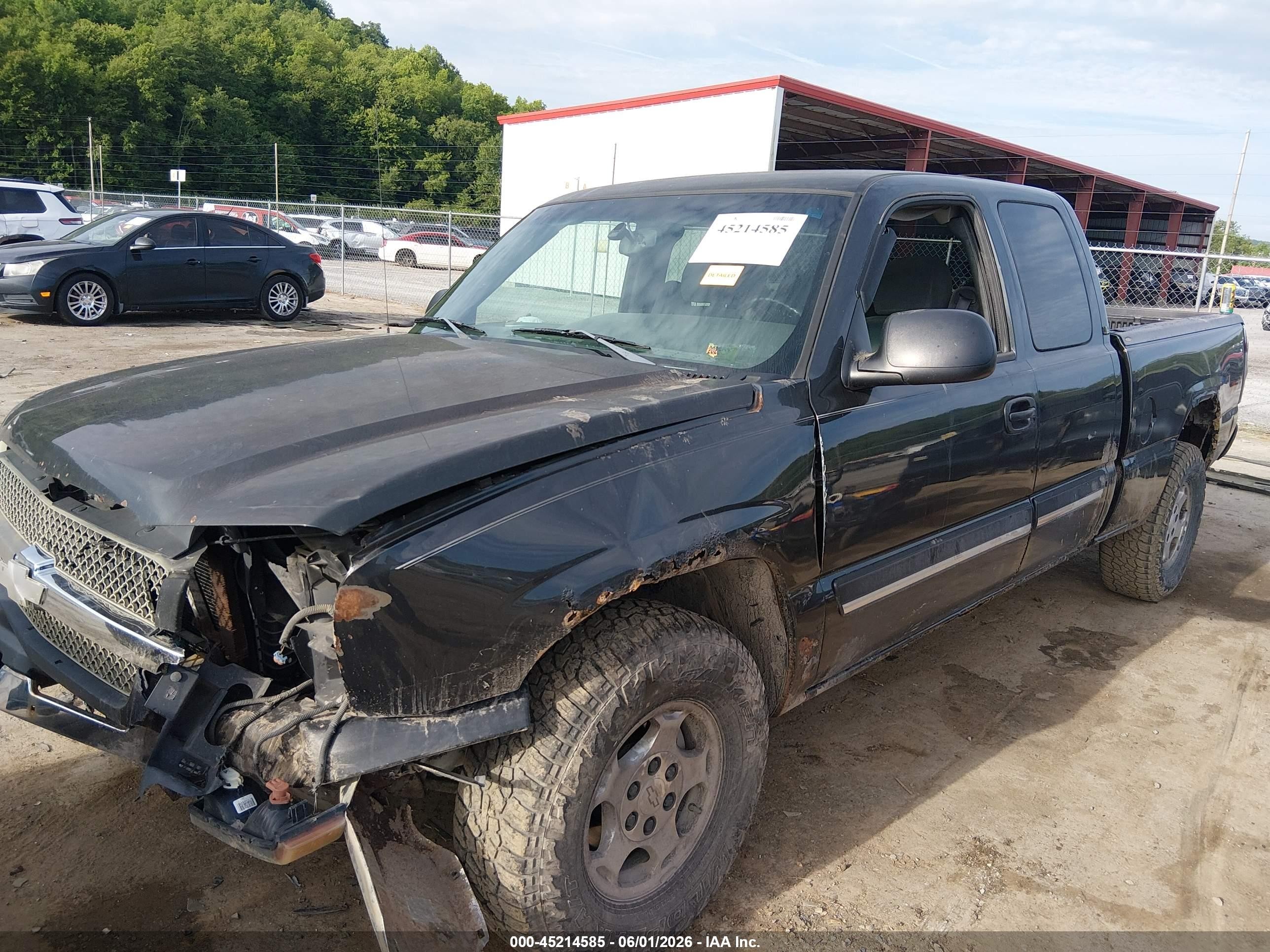 2003 Chevrolet Silverado 1500 Ls Black vin: 1GCEK19V13E264016