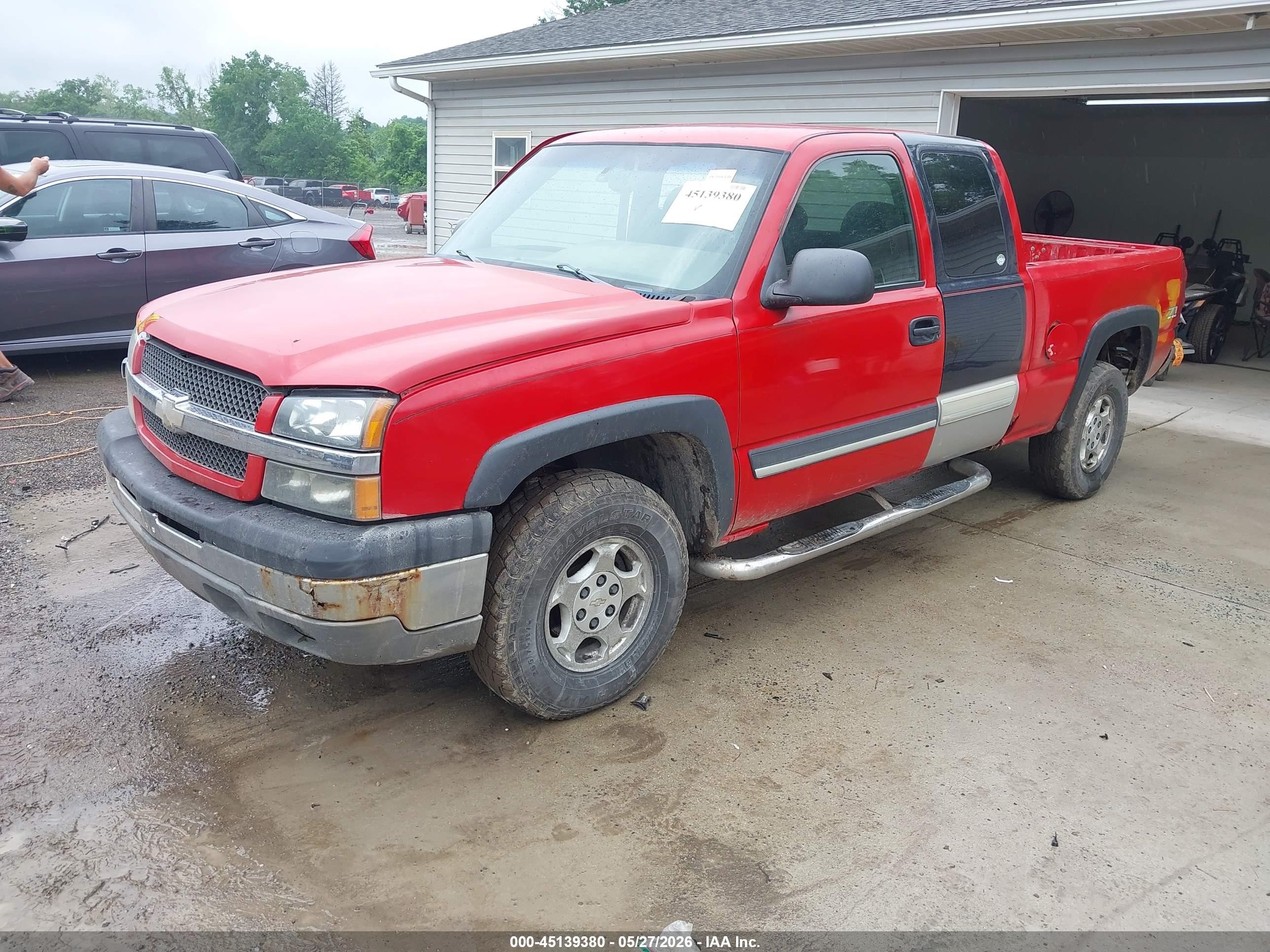 2003 Chevrolet Silverado 1500 Ls Красный vin: 1GCEK19V33E169070