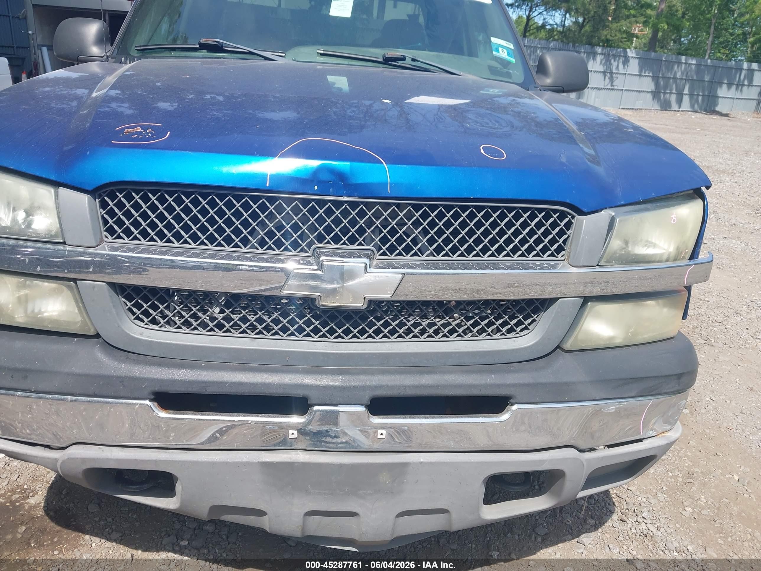 2003 Chevrolet Silverado 1500   Синий vin: 1GCEK19V33E240588