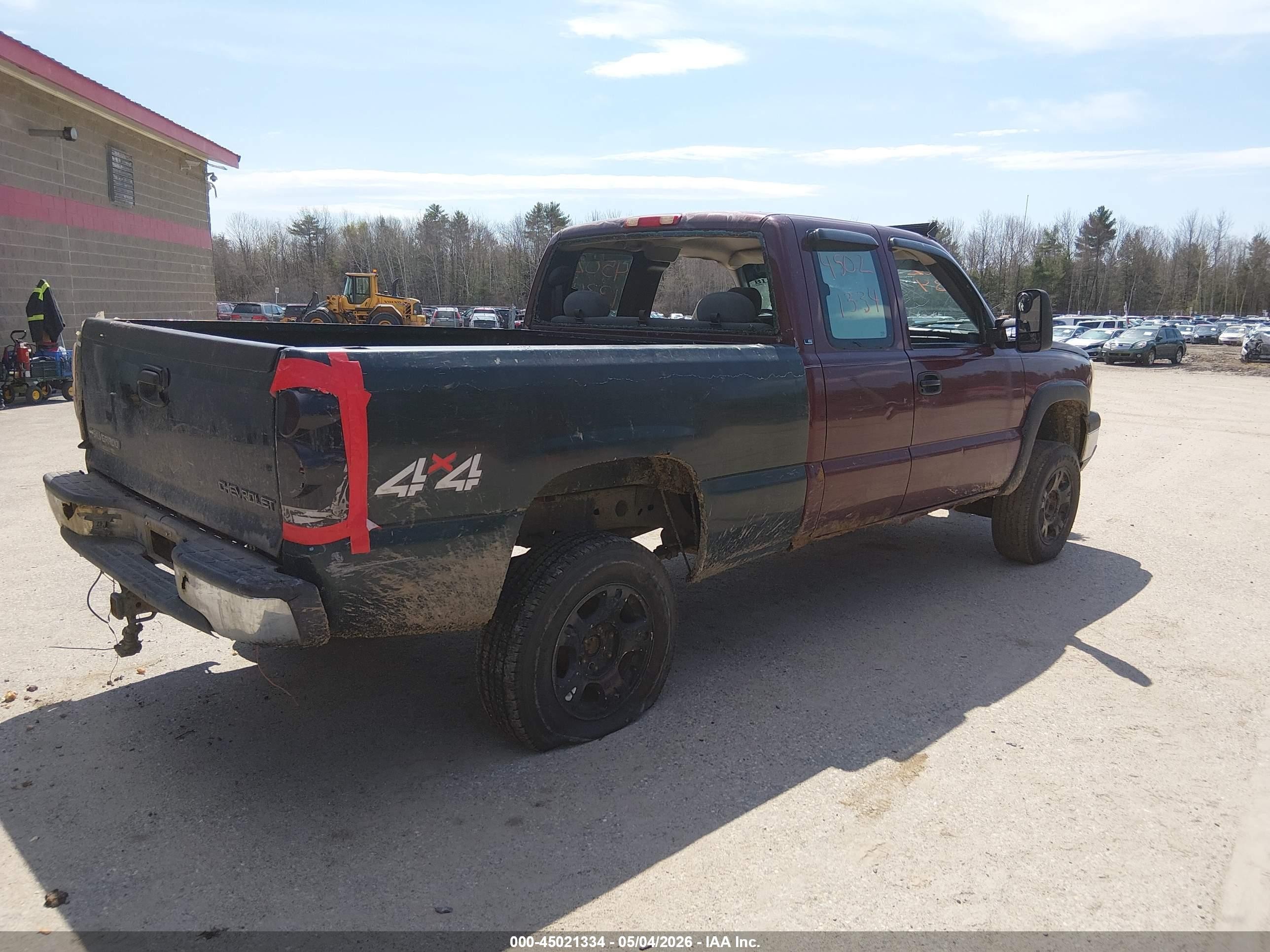 2003 Chevrolet Silverado 1500 Ls Maroon vin: 1GCEK19V33E253194