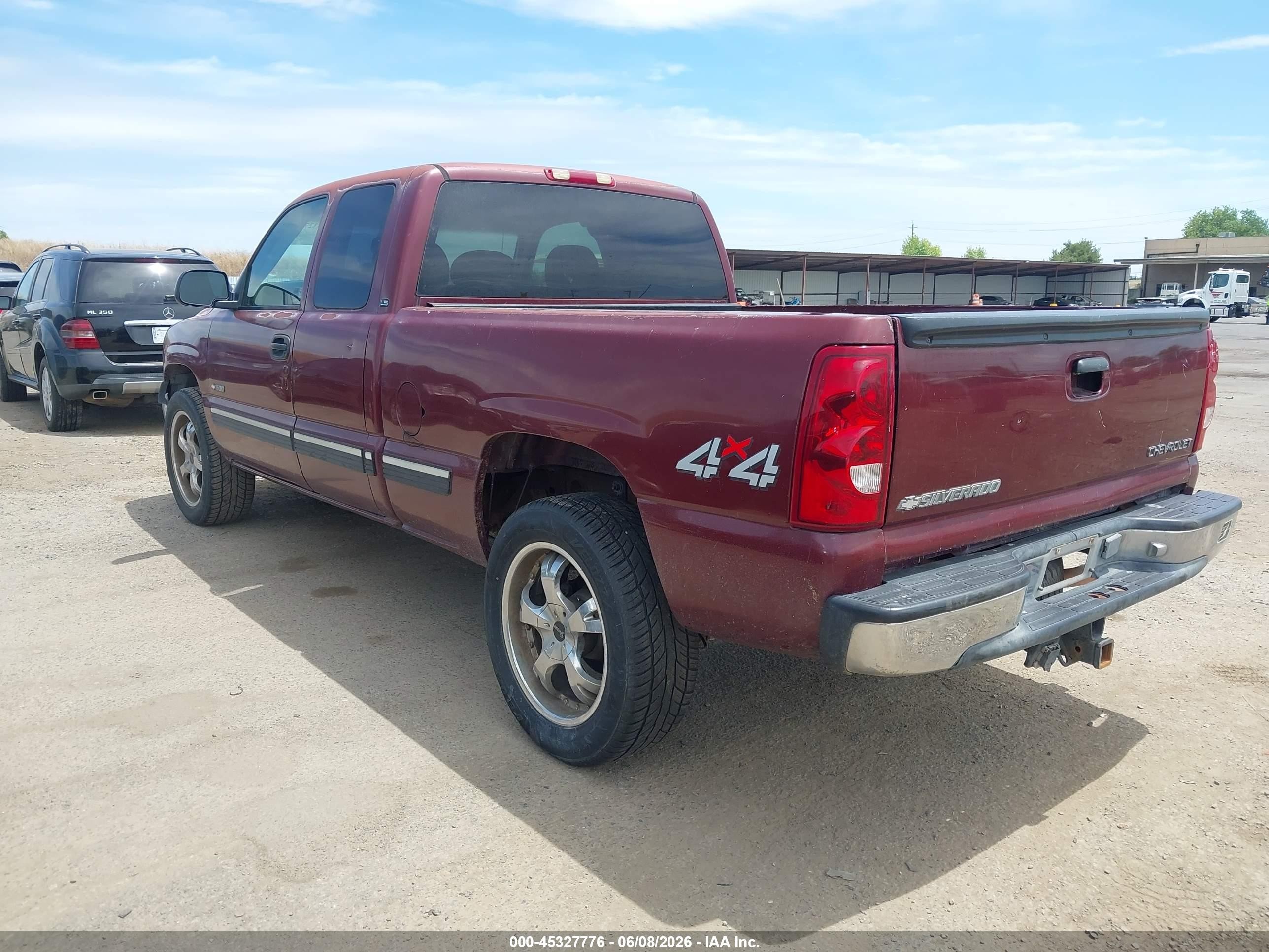 2002 Chevrolet Silverado 1500 Ls Burgundy vin: 1GCEK19V42Z121035