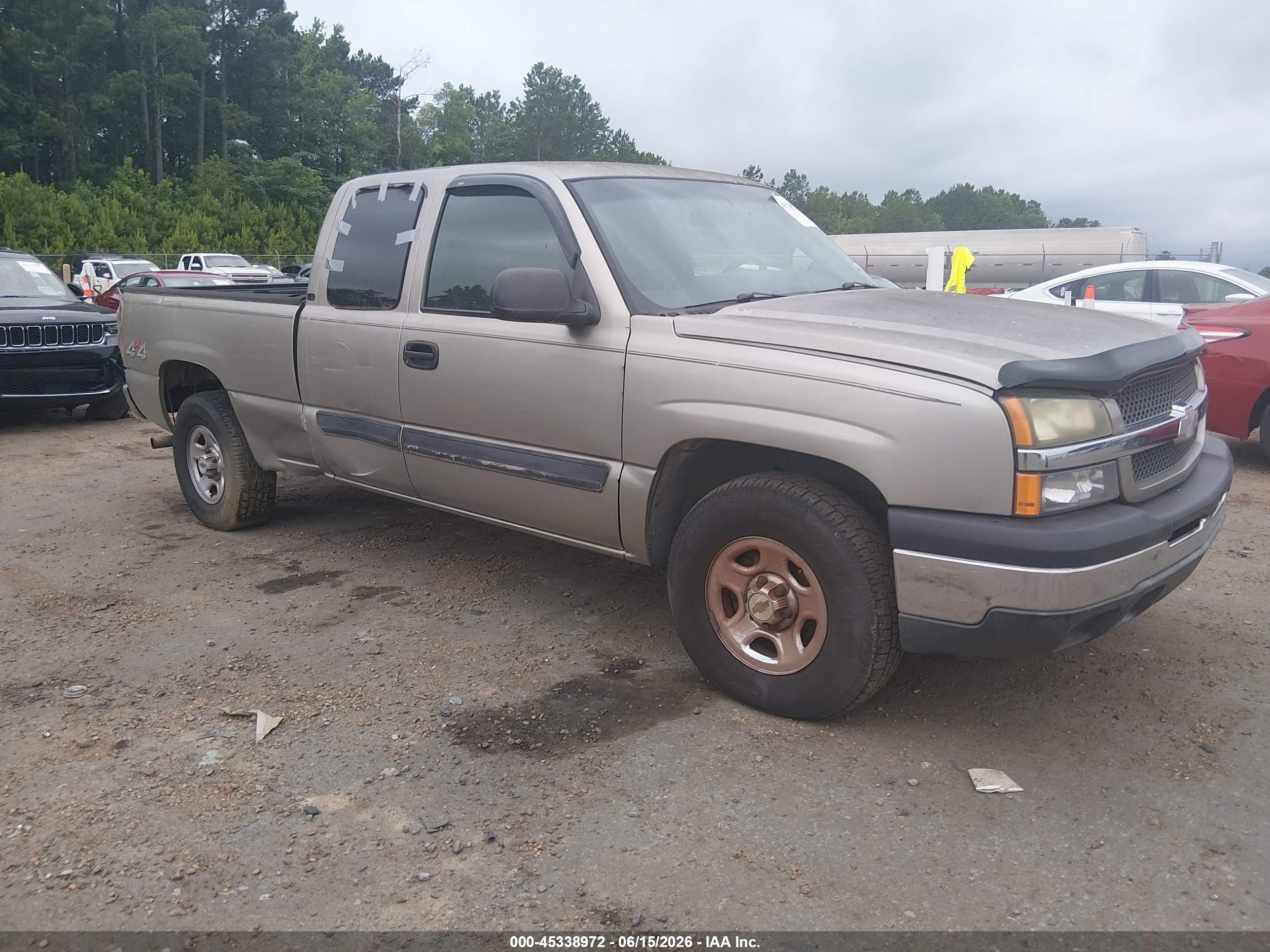 2003 Chevrolet Silverado 1500 Ls Beige vin: 1GCEK19V53E161200