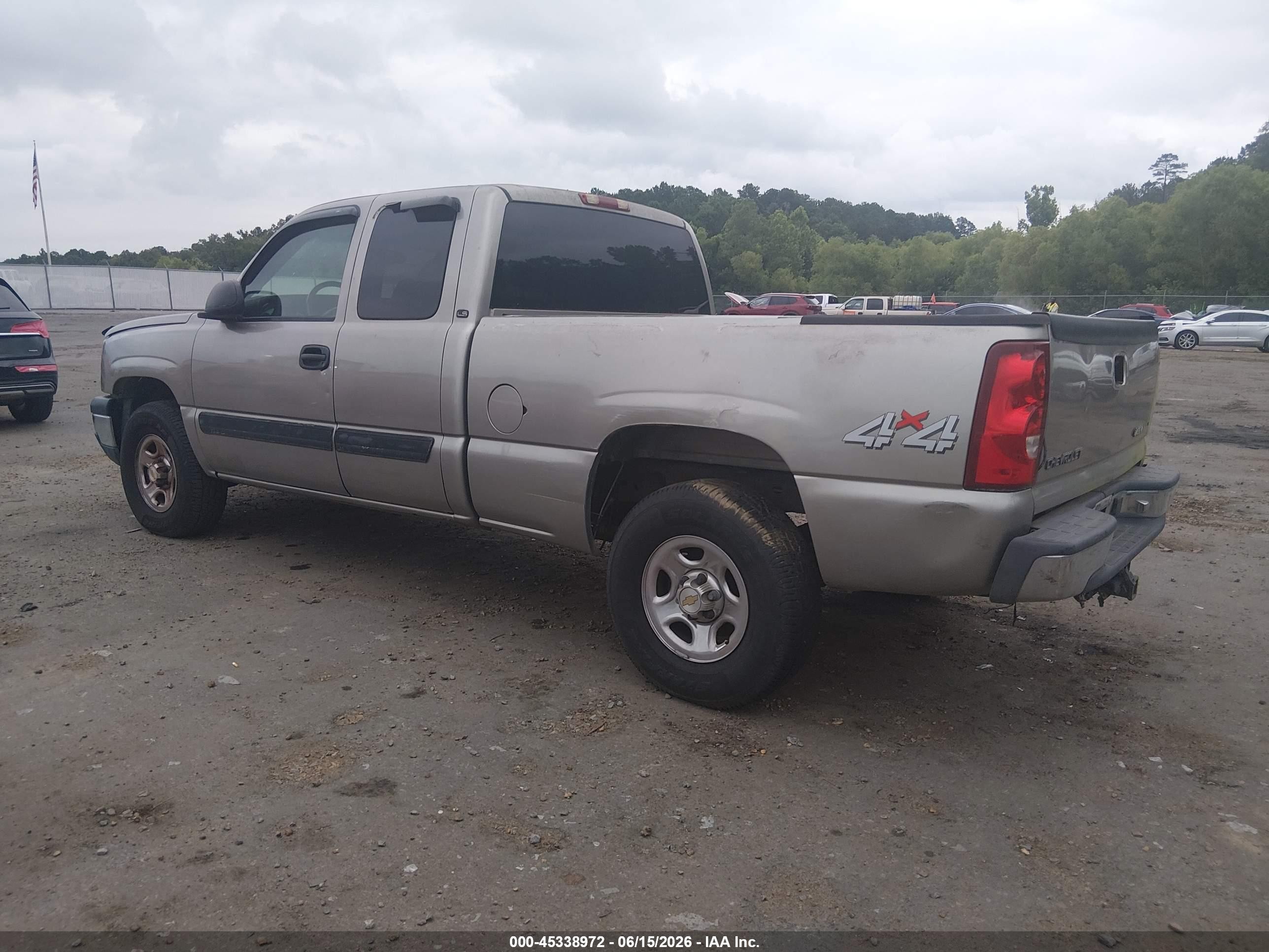 2003 Chevrolet Silverado 1500 Ls Beige vin: 1GCEK19V53E161200