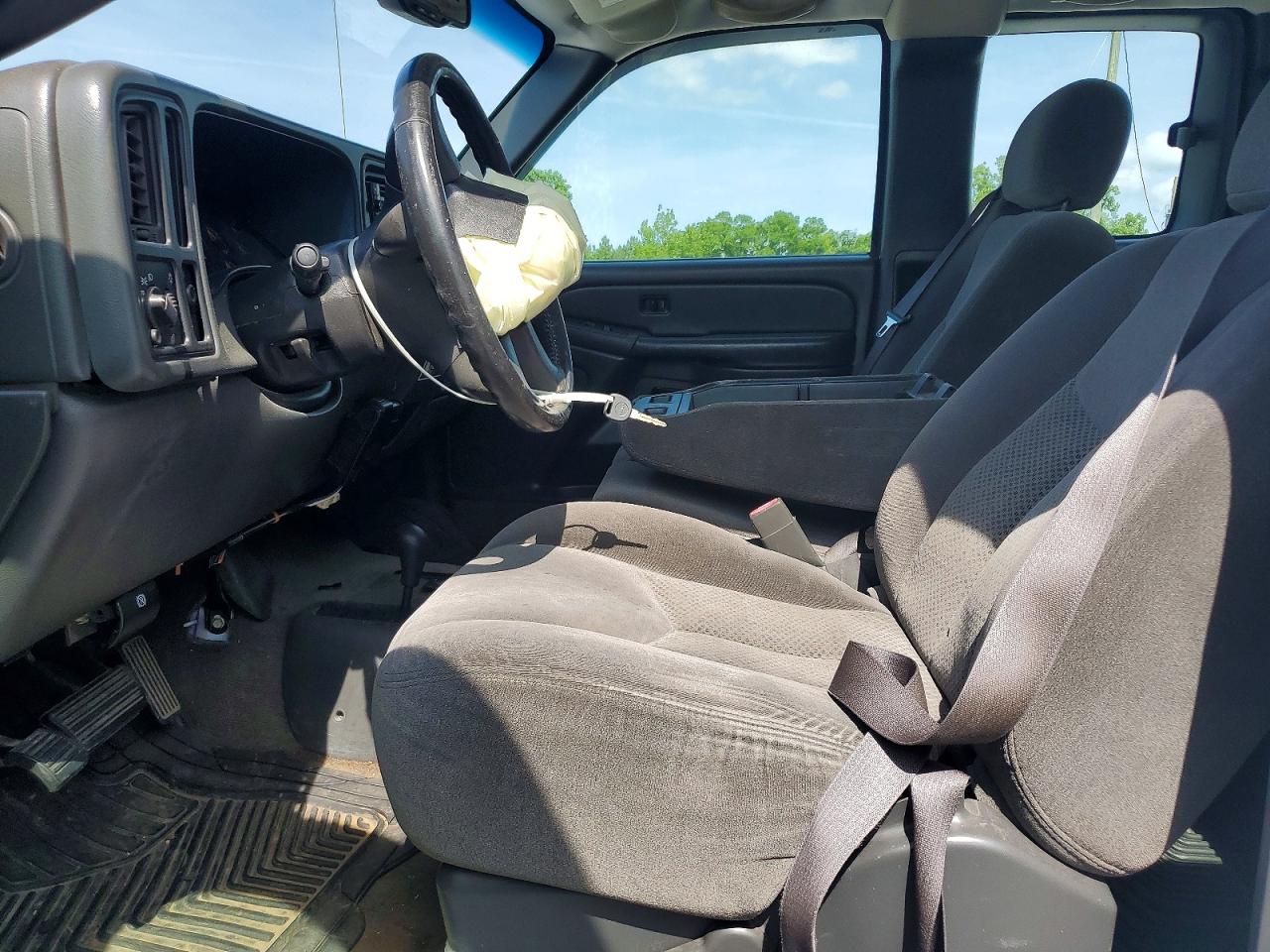 2005 Chevrolet Silverado K1500 White vin: 1GCEK19V65Z320057