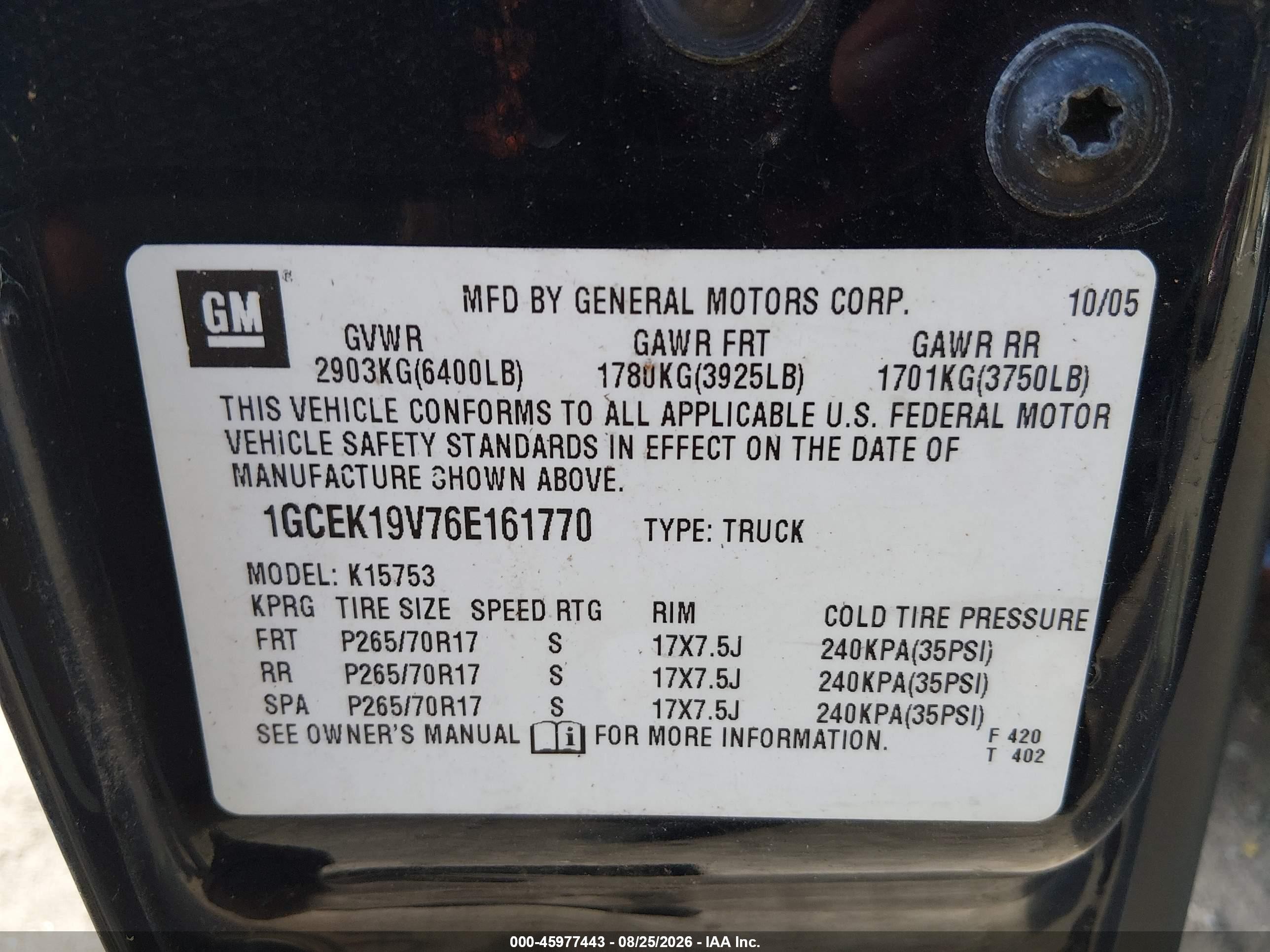 2006 Chevrolet Silverado 1500 Lt1 Dark Blue vin: 1GCEK19V76E161770