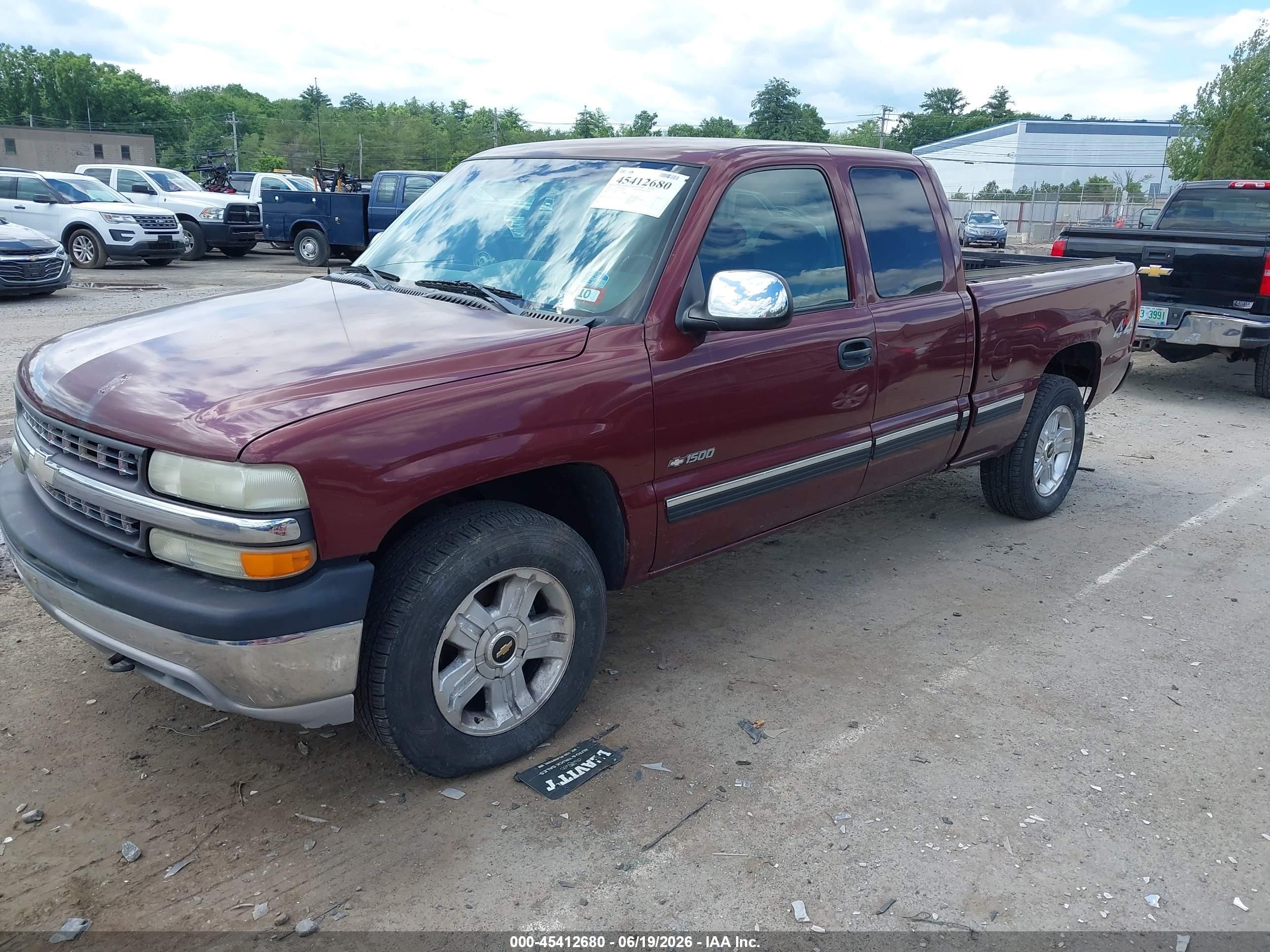 2002 Chevrolet Silverado 1500 Ls Maroon vin: 1GCEK19V82E255103