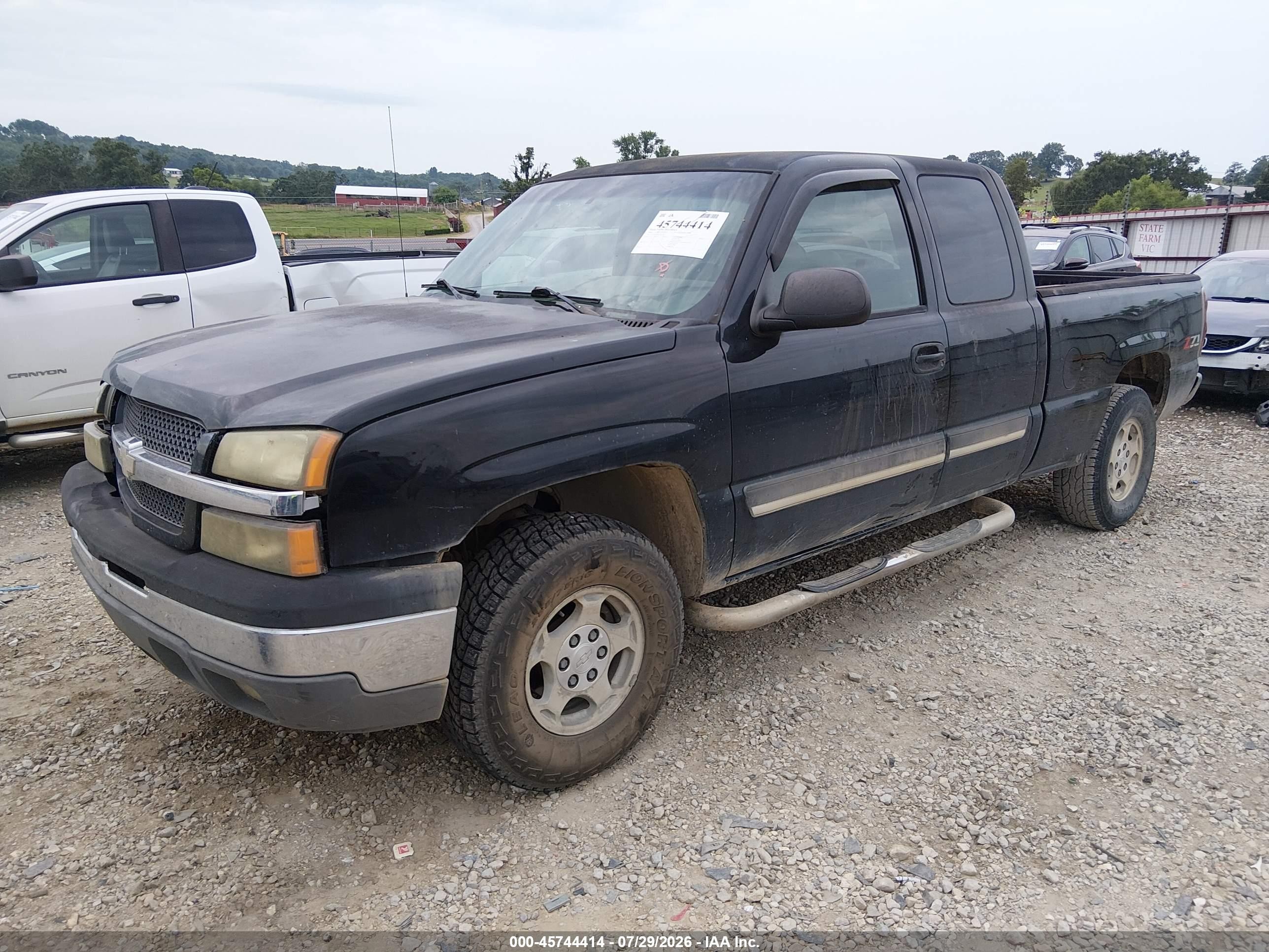 2004 Chevrolet Silverado 1500 Z71 Black vin: 1GCEK19V84E393758