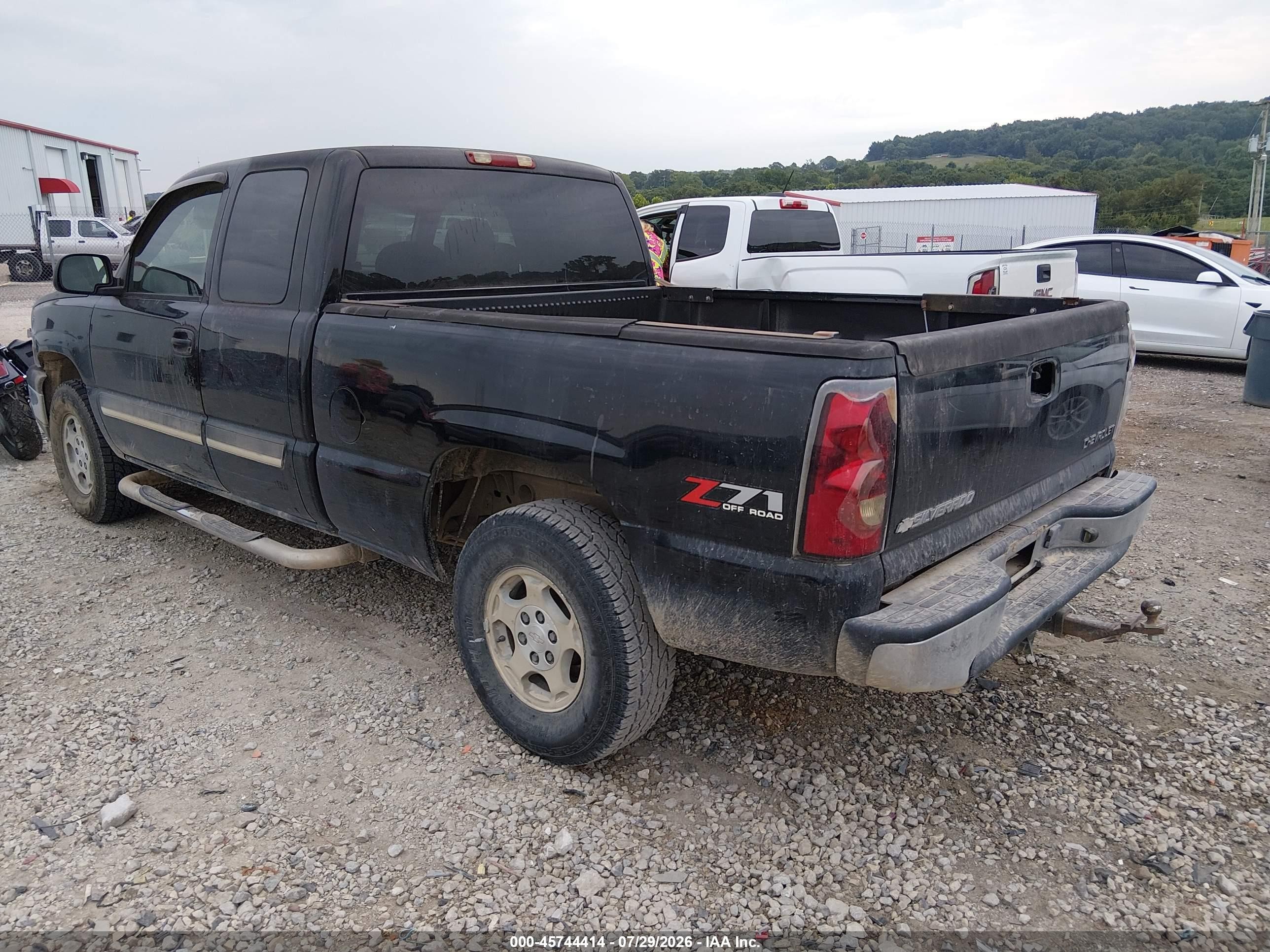 2004 Chevrolet Silverado 1500 Z71 Black vin: 1GCEK19V84E393758