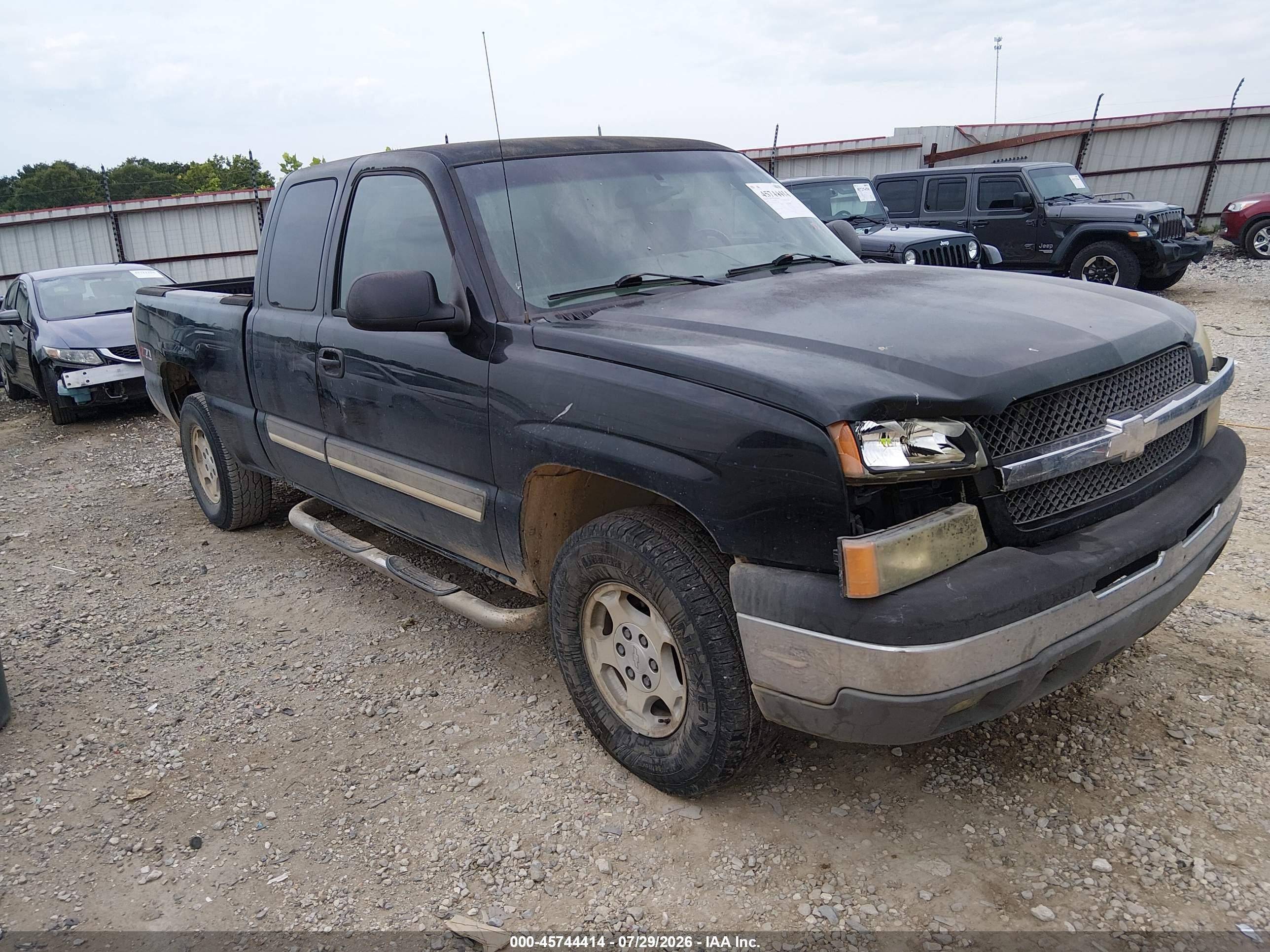2004 Chevrolet Silverado 1500 Z71 Black vin: 1GCEK19V84E393758