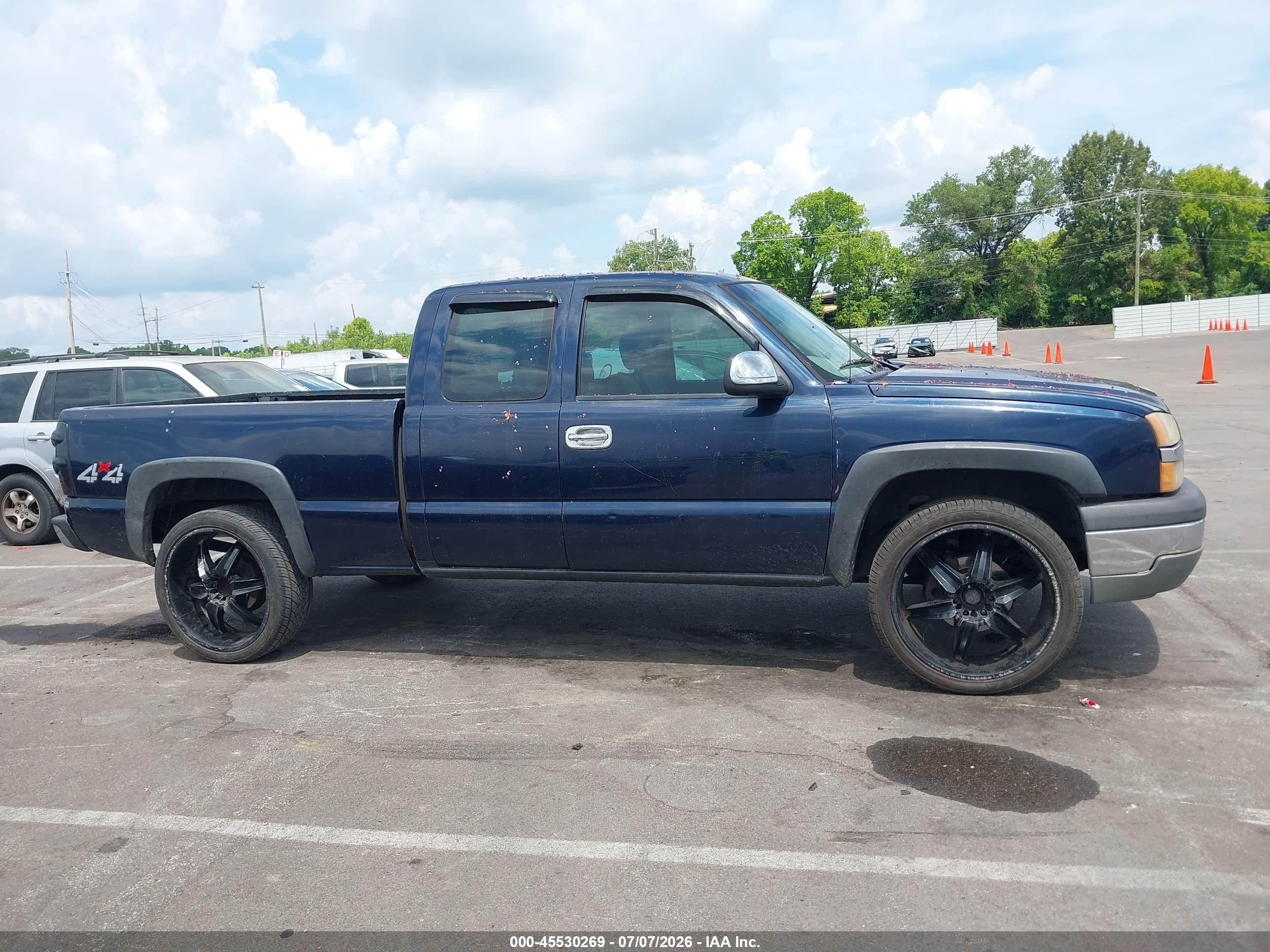 2005 Chevrolet Silverado 1500 Work Truck Blue vin: 1GCEK19V85Z242073