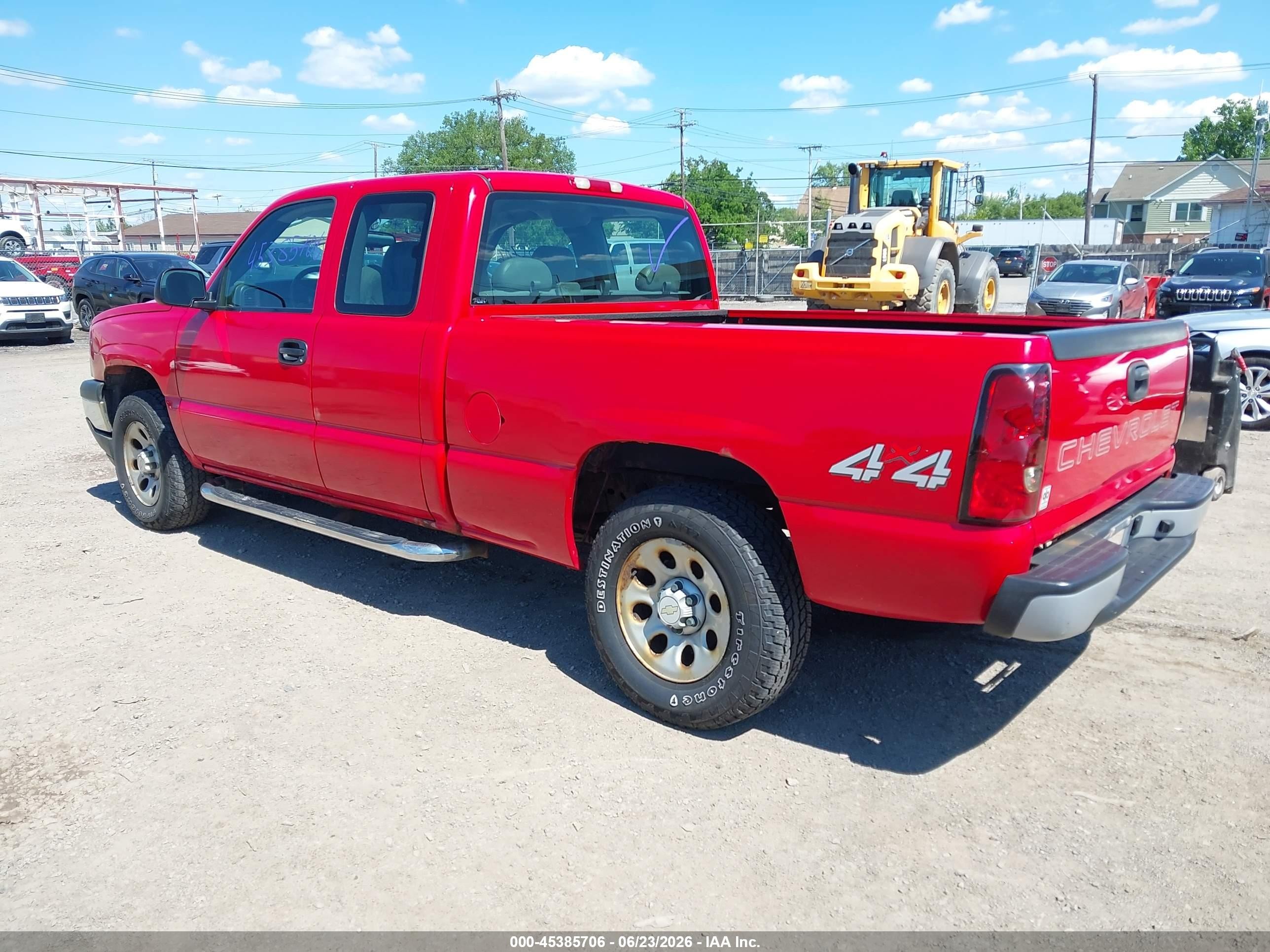 2007 Chevrolet Silverado 1500 Classic Work Truck Red vin: 1GCEK19V87E136197