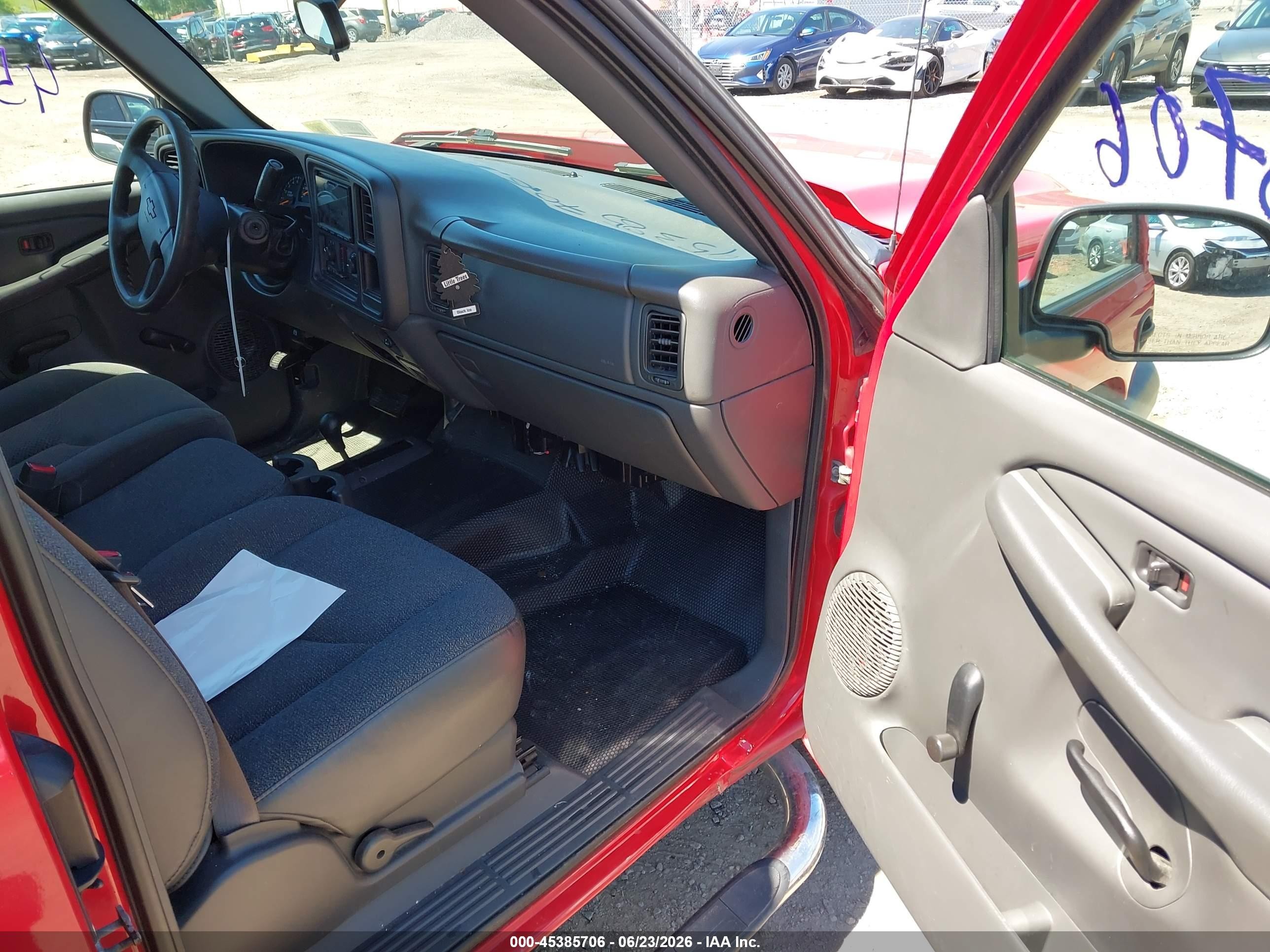 2007 Chevrolet Silverado 1500 Classic Work Truck Red vin: 1GCEK19V87E136197