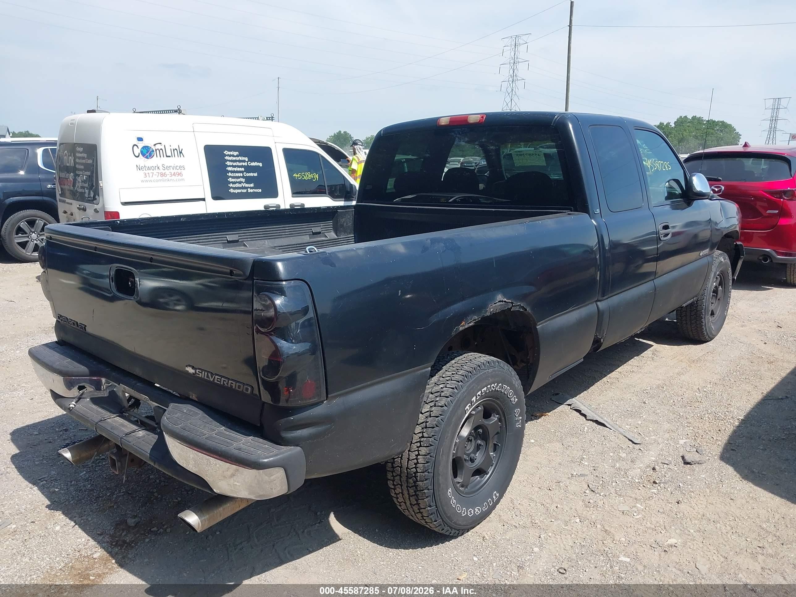 1999 Chevrolet Silverado 1500 Ls Black vin: 1GCEK19V8XE214705