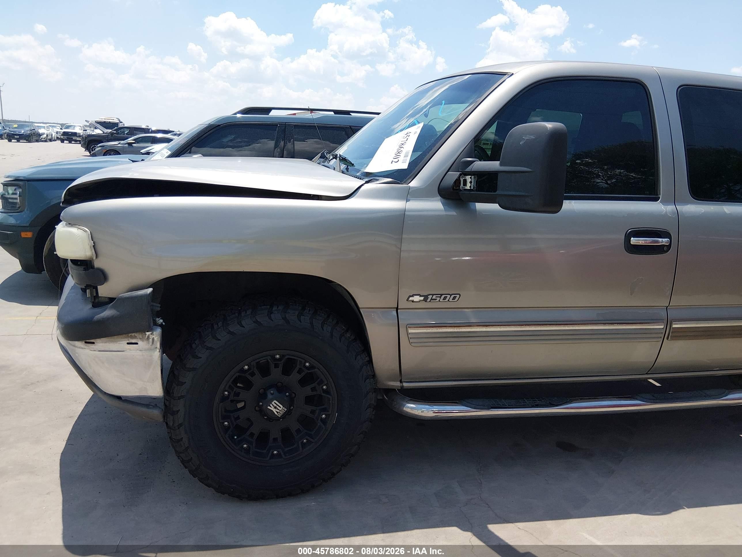 2002 Chevrolet Silverado 1500 Ls Beige vin: 1GCEK19V92E278227