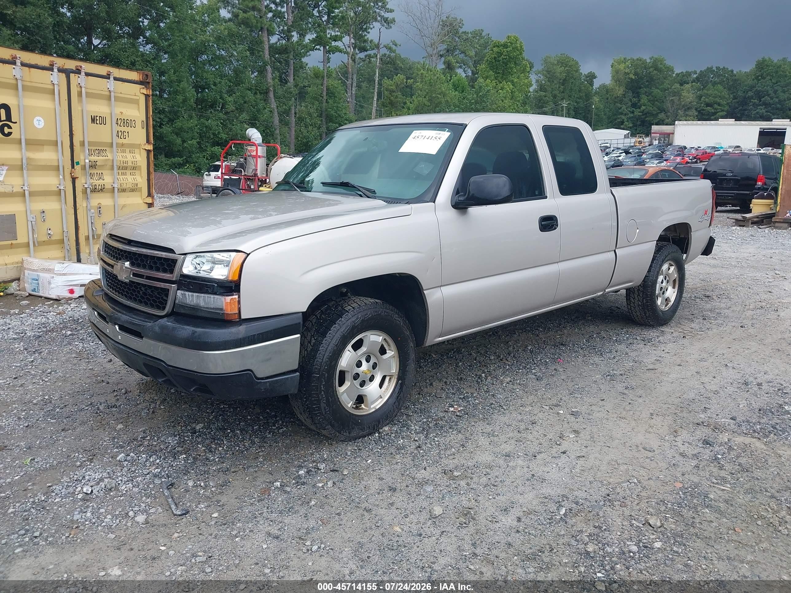 2006 Chevrolet Silverado 1500 Work Truck Silver vin: 1GCEK19V96Z170950