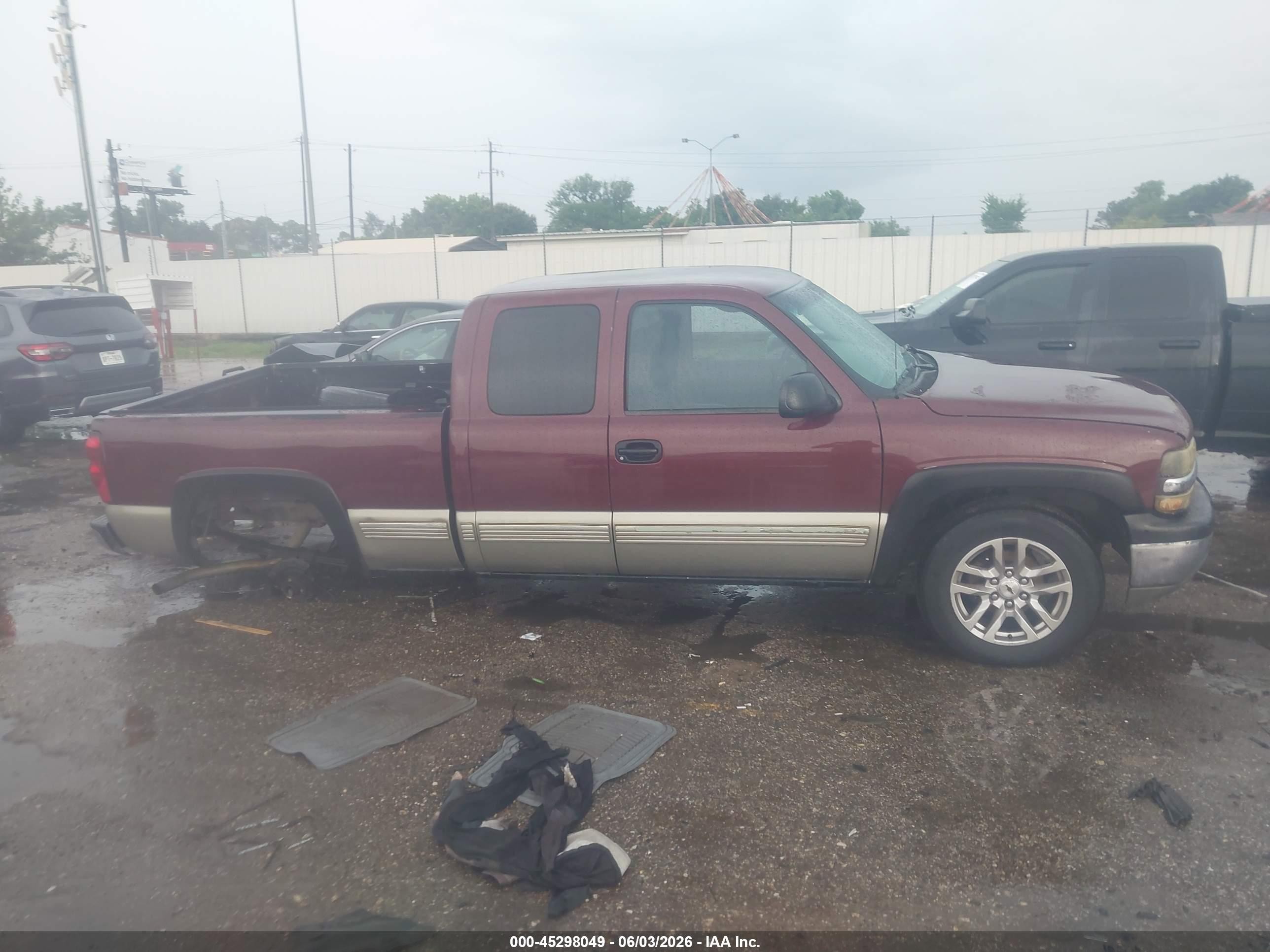 1999 Chevrolet Silverado 1500 Ls Burgundy vin: 1GCEK19V9XE203390