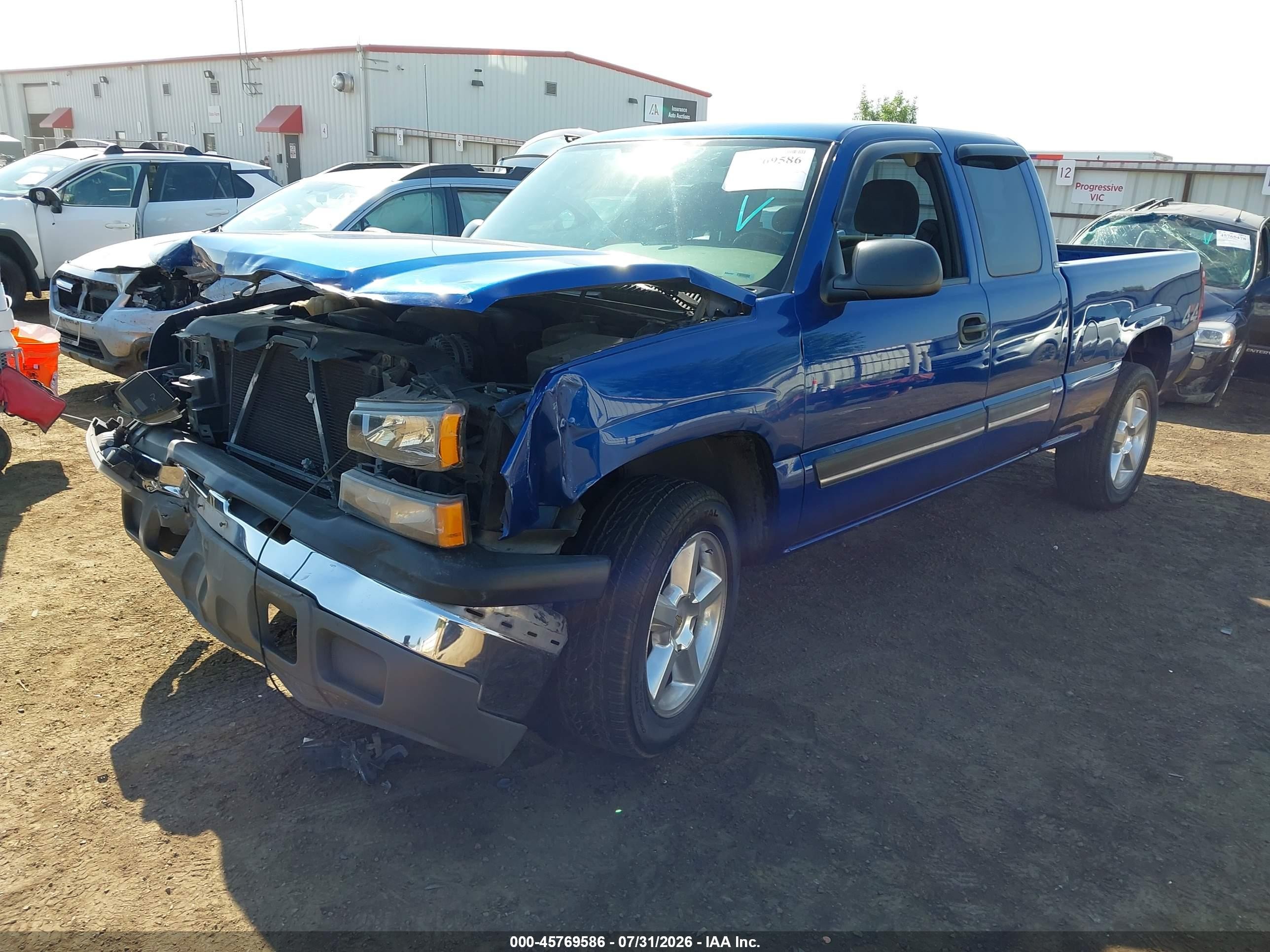 2004 Chevrolet Silverado 1500 Ls Blue vin: 1GCEK19VX4E124726