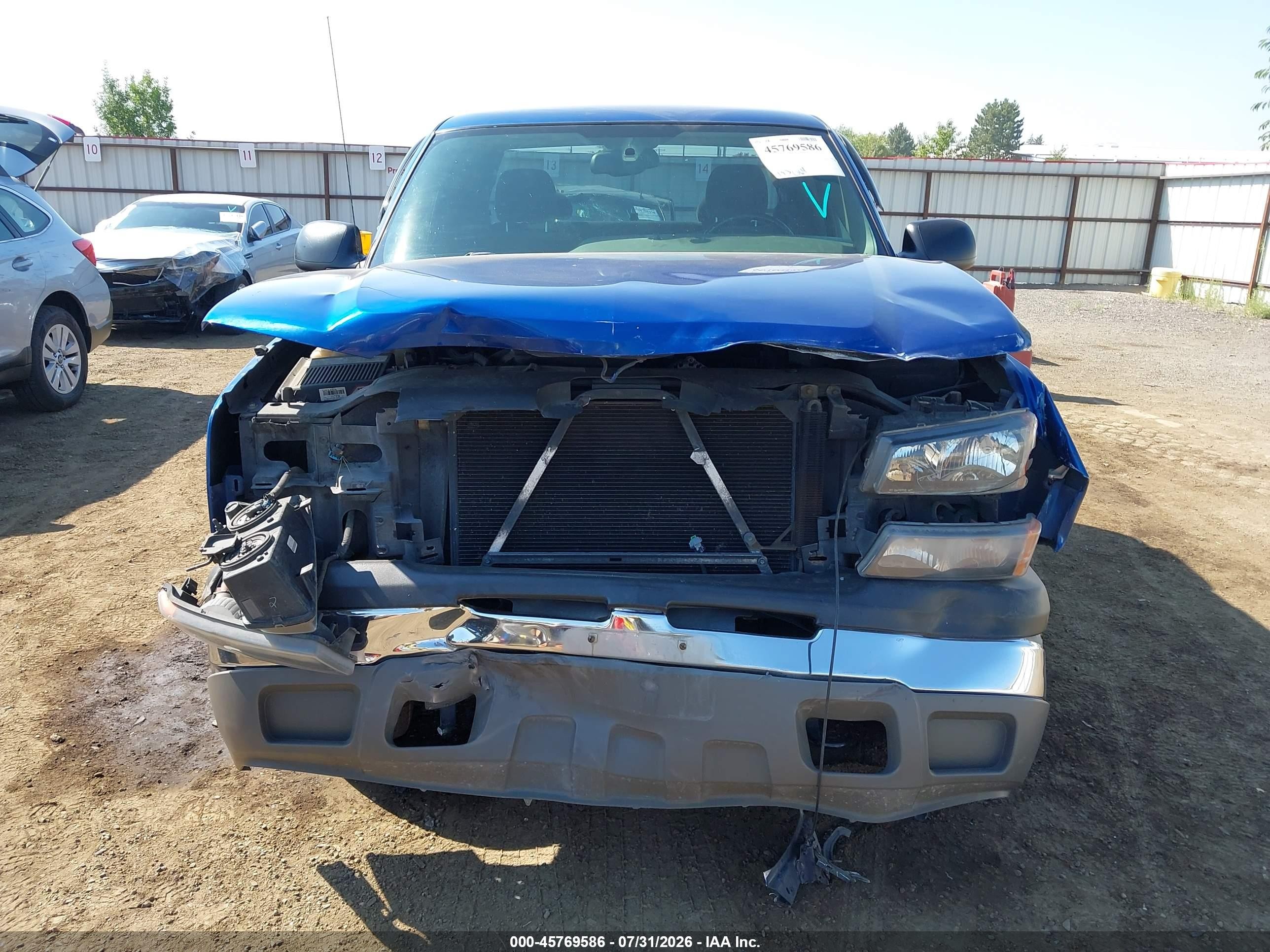 2004 Chevrolet Silverado 1500 Ls Blue vin: 1GCEK19VX4E124726