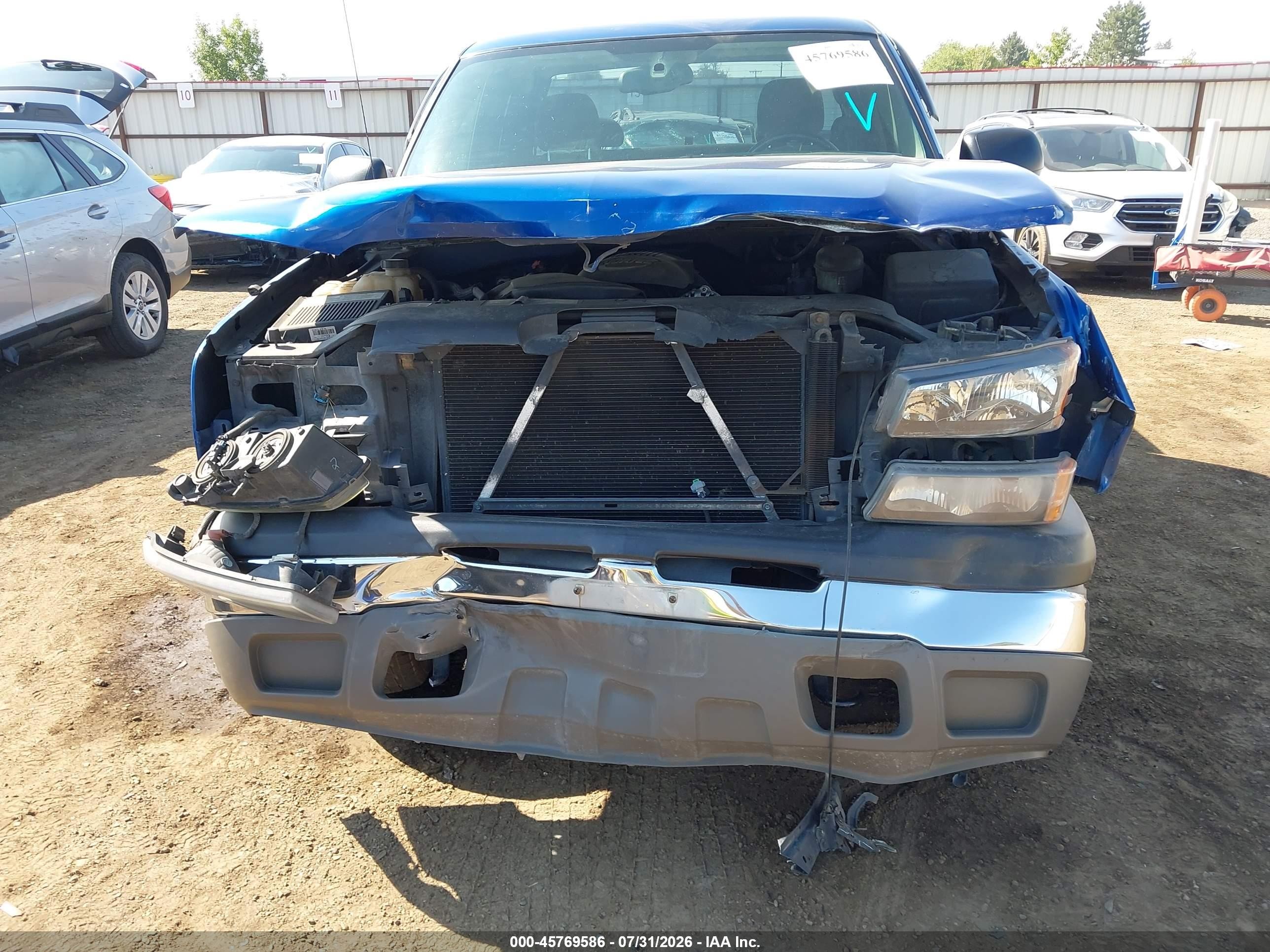 2004 Chevrolet Silverado 1500 Ls Blue vin: 1GCEK19VX4E124726