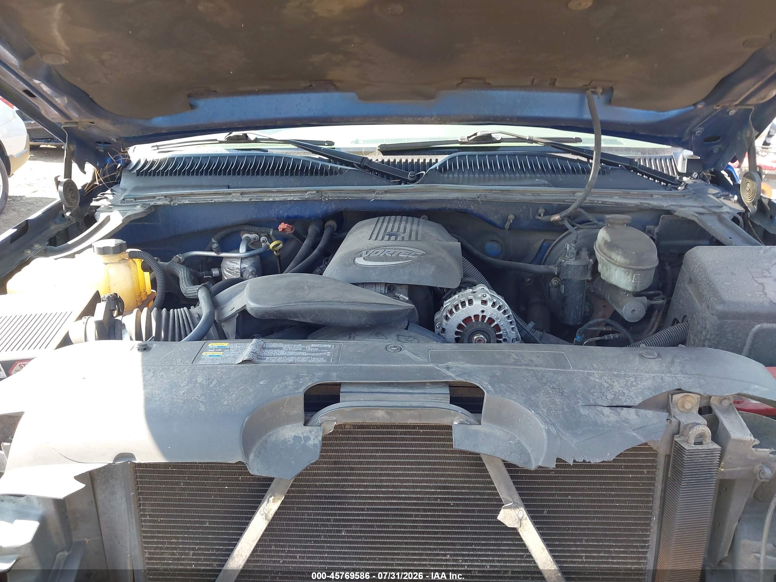 2004 Chevrolet Silverado 1500 Ls Blue vin: 1GCEK19VX4E124726