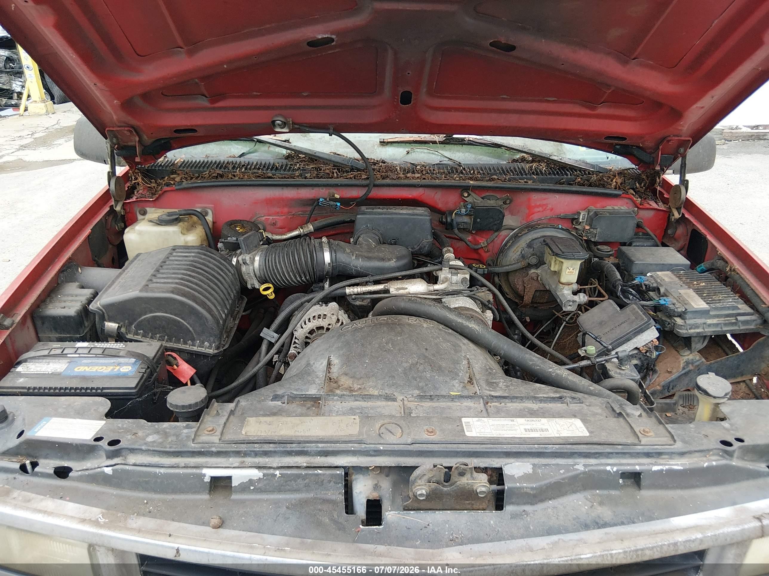 1998 Chevrolet C/k 1500 Fleetside Красный vin: 1GCEK19W2WE252308