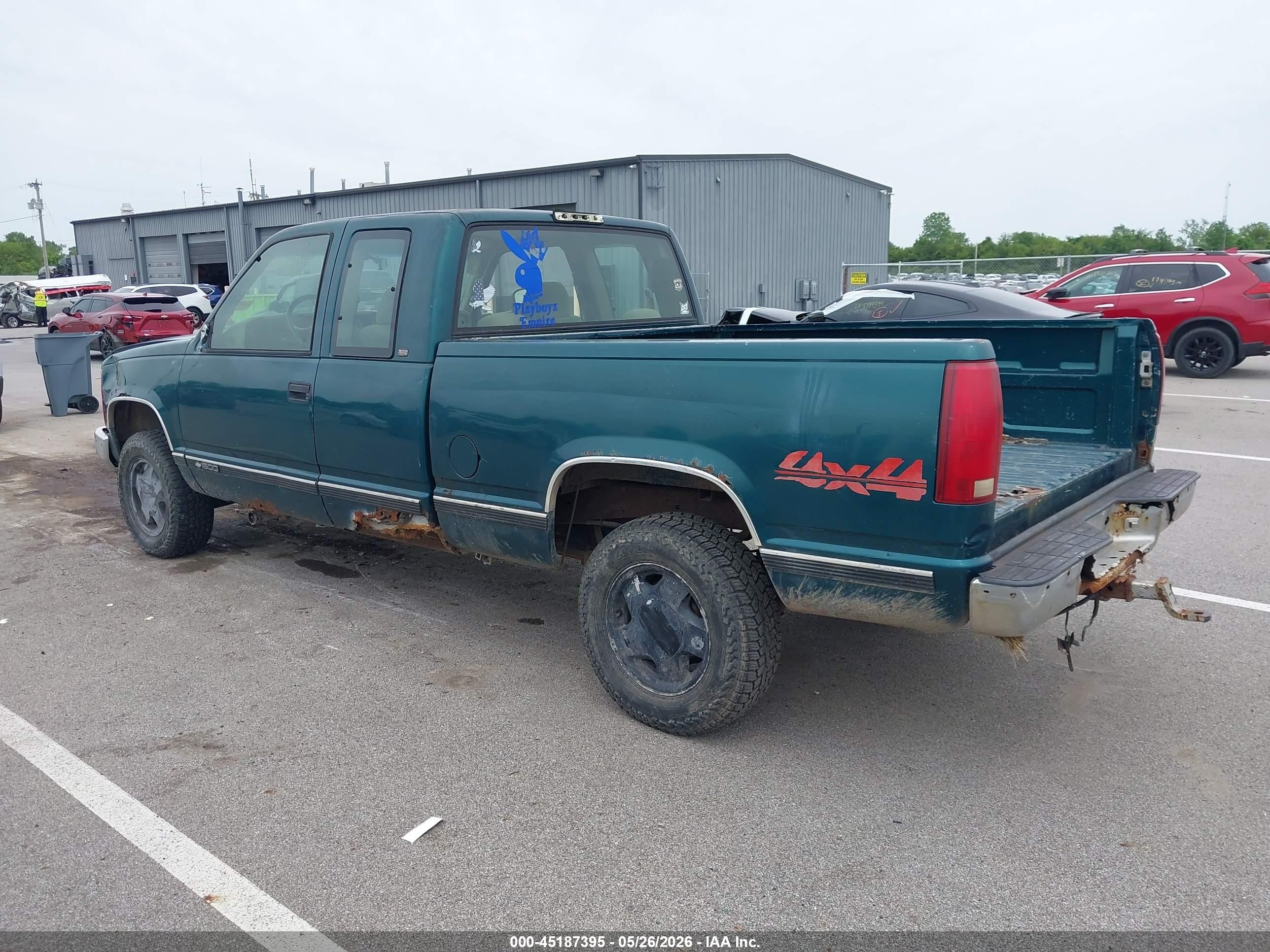 1998 Chevrolet K1500 Fleetside Green vin: 1GCEK19W7WE240008