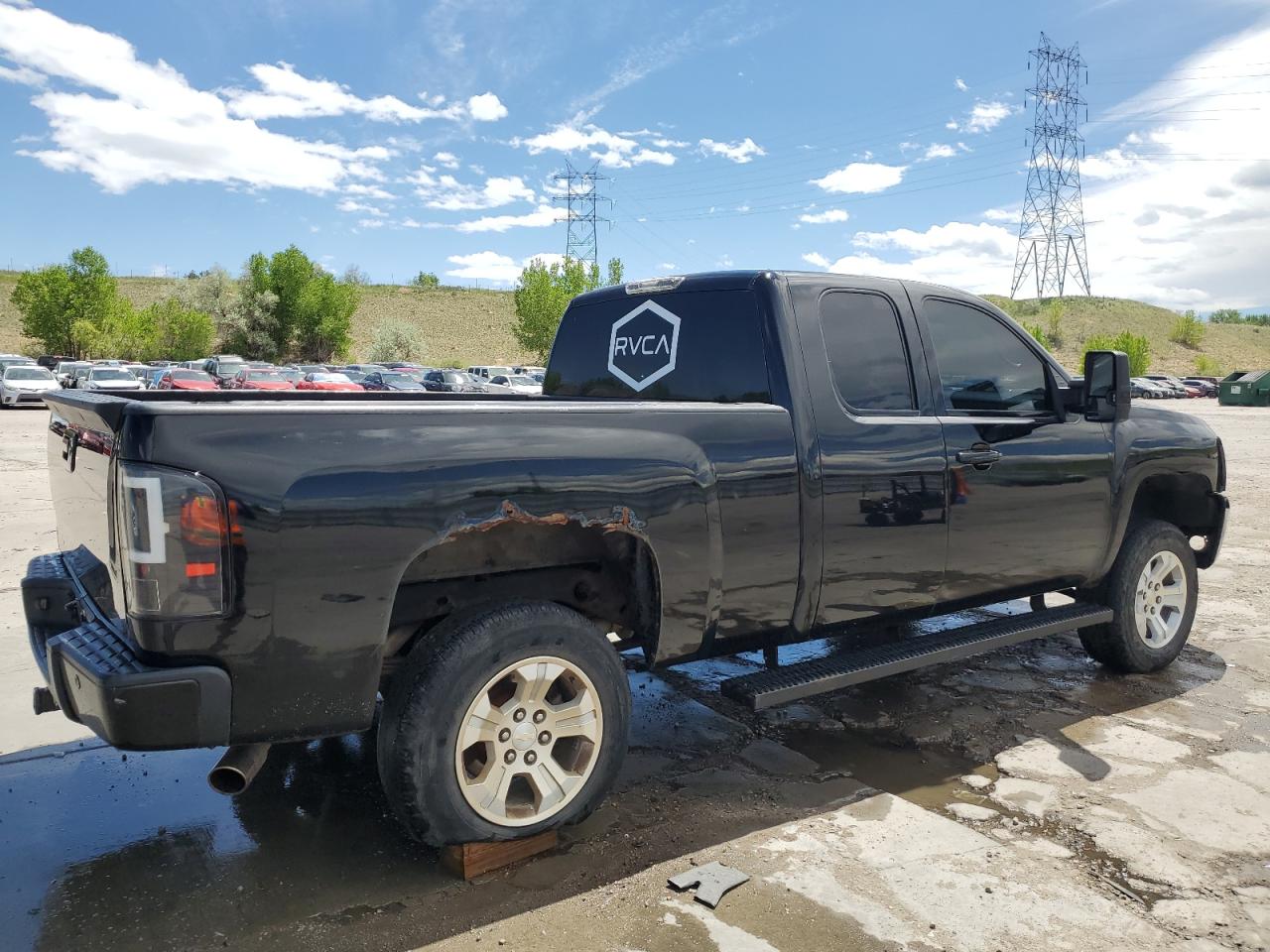 2008 Chevrolet Silverado K1500 Black vin: 1GCEK19Y98Z298067