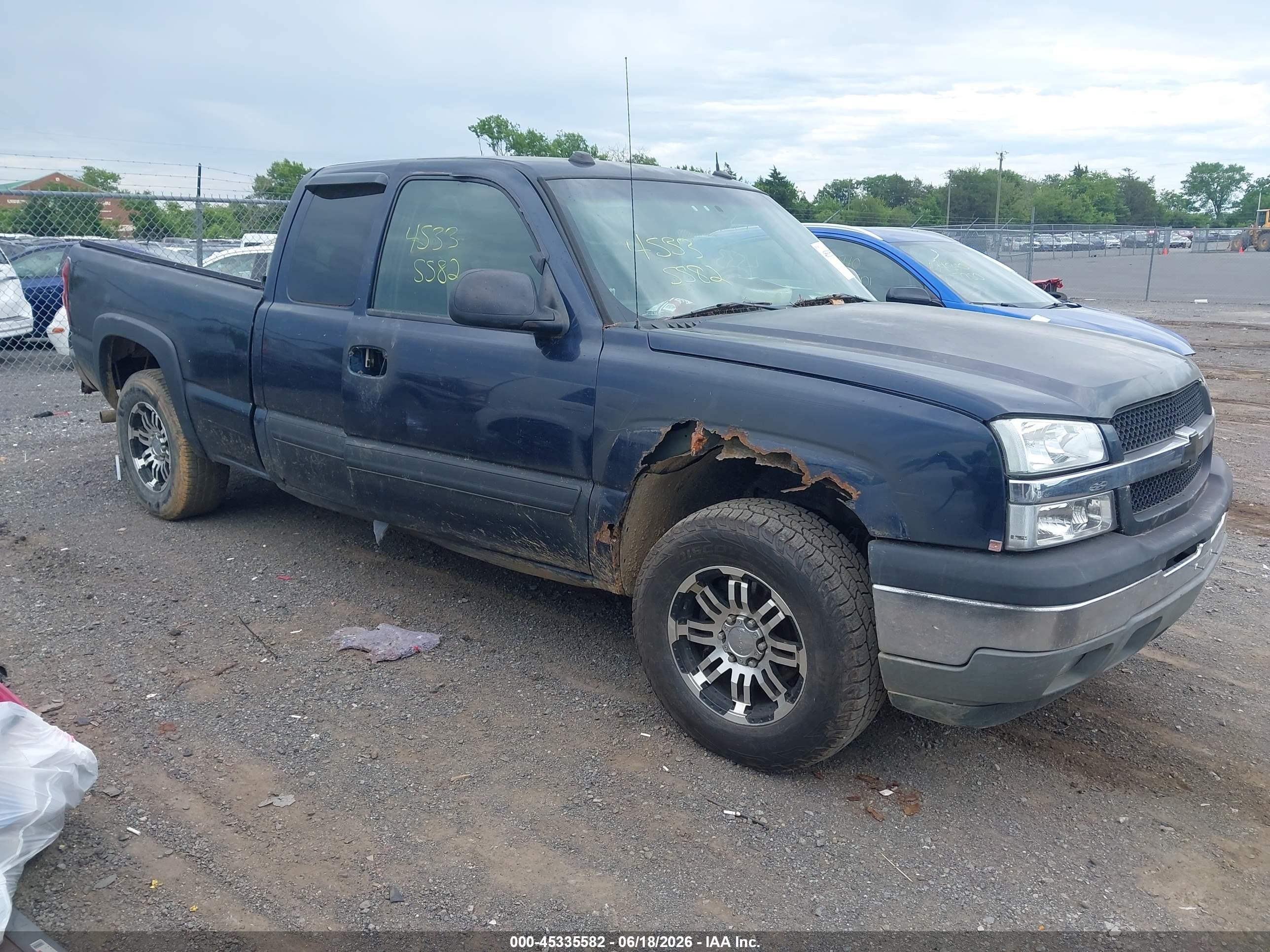 2005 Chevrolet Silverado 1500 Z71 Синий vin: 1GCEK19Z05Z247495