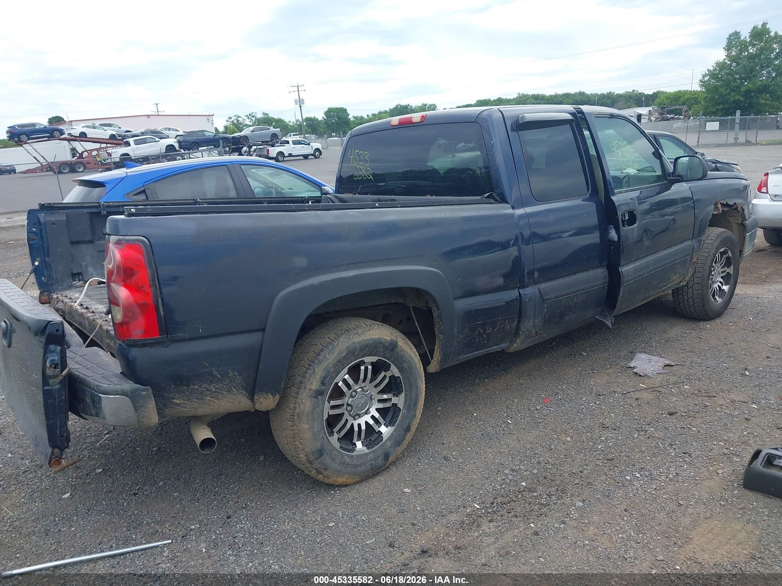 2005 Chevrolet Silverado 1500 Z71 Blue vin: 1GCEK19Z05Z247495