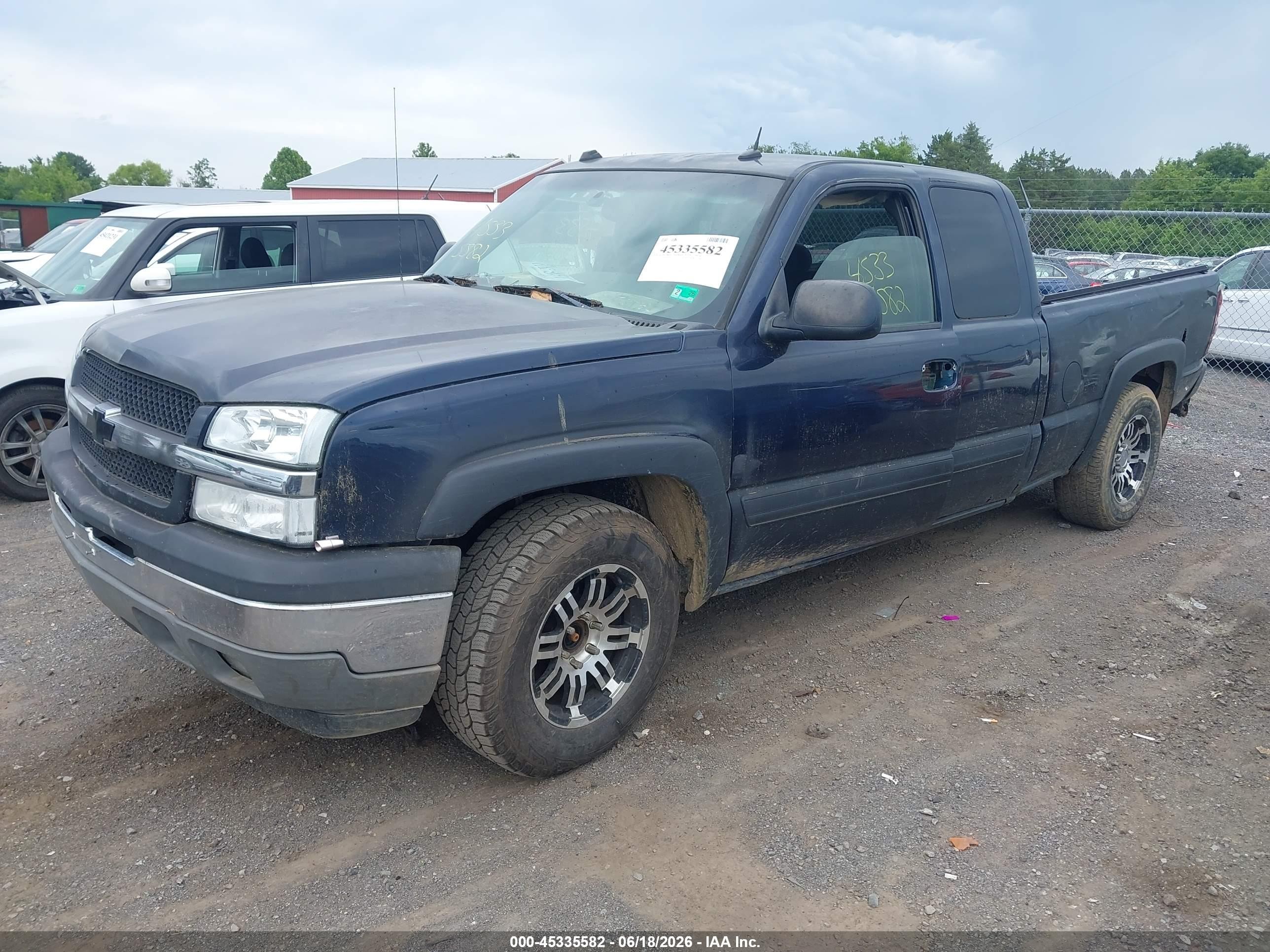 2005 Chevrolet Silverado 1500 Z71 Blue vin: 1GCEK19Z05Z247495
