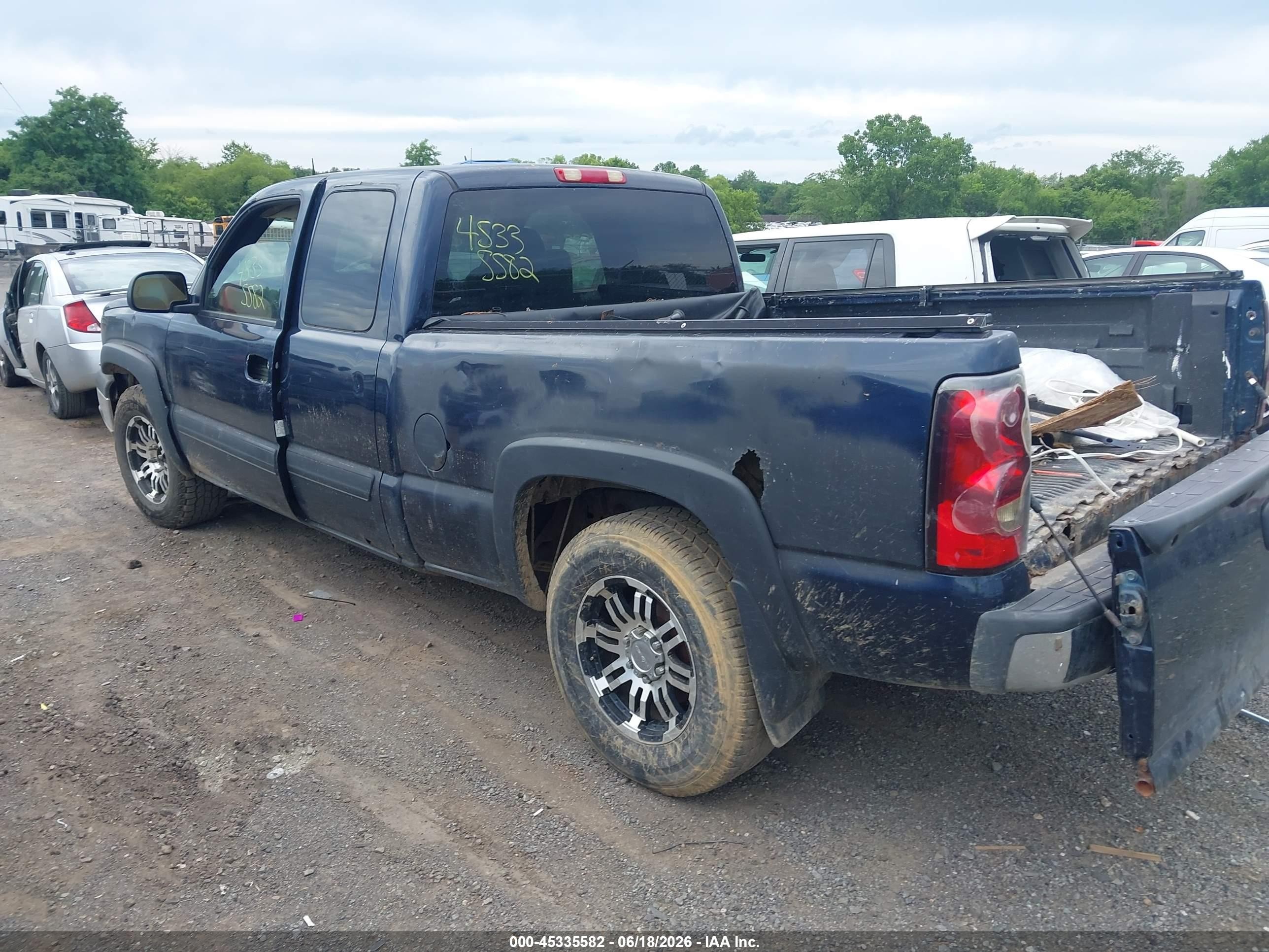 2005 Chevrolet Silverado 1500 Z71 Blue vin: 1GCEK19Z05Z247495