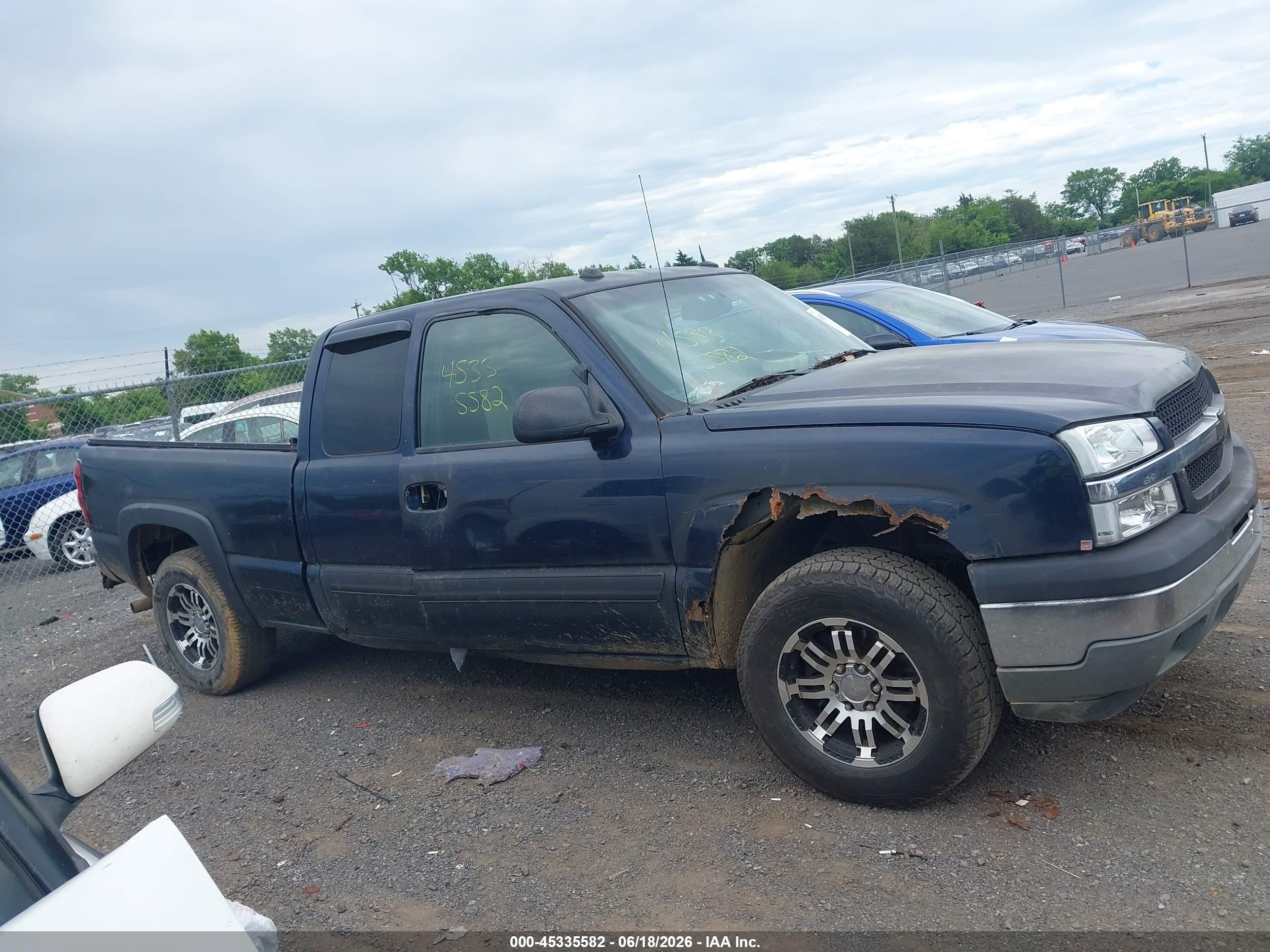 2005 Chevrolet Silverado 1500 Z71 Blue vin: 1GCEK19Z05Z247495