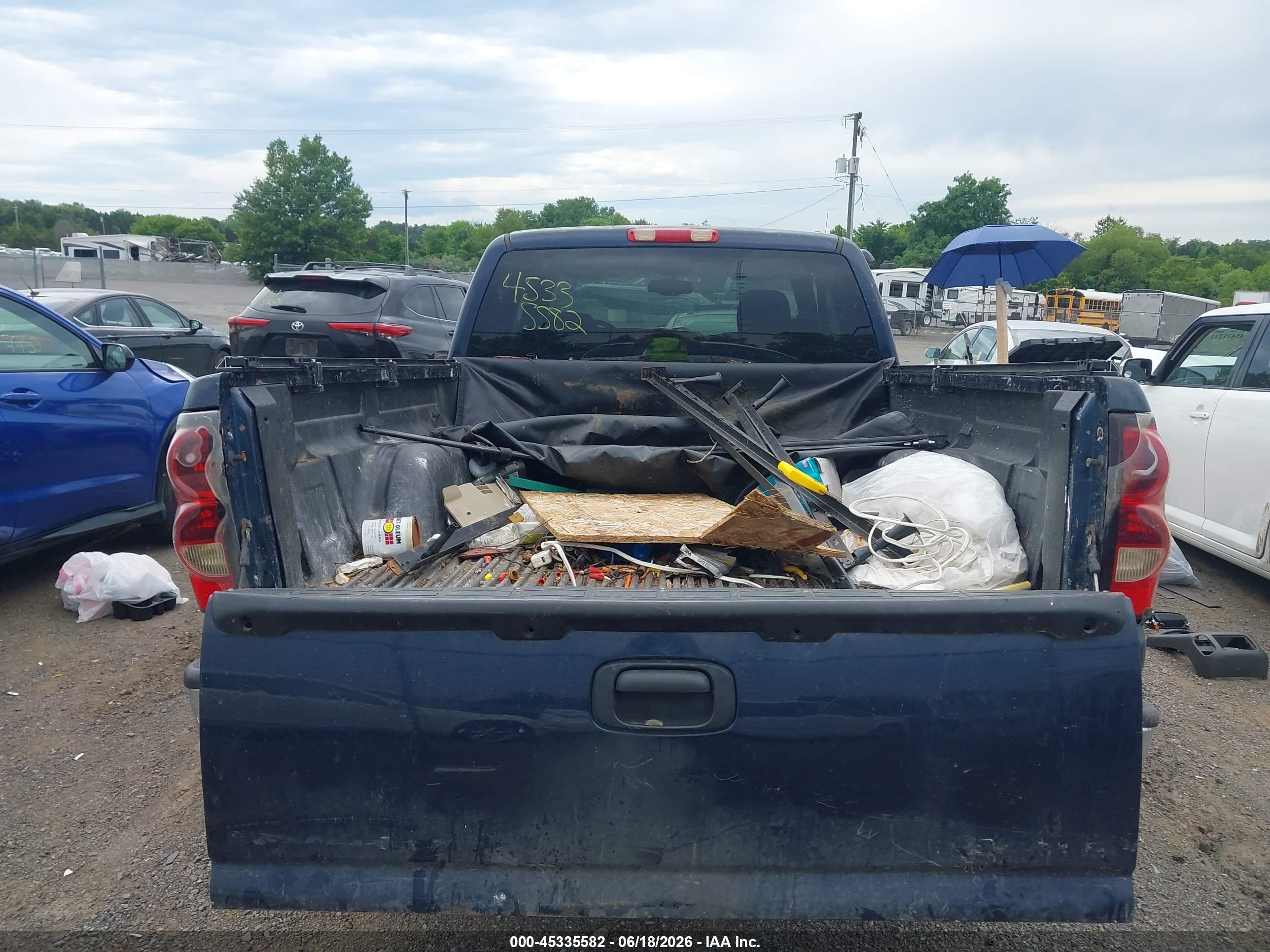 2005 Chevrolet Silverado 1500 Z71 Blue vin: 1GCEK19Z05Z247495