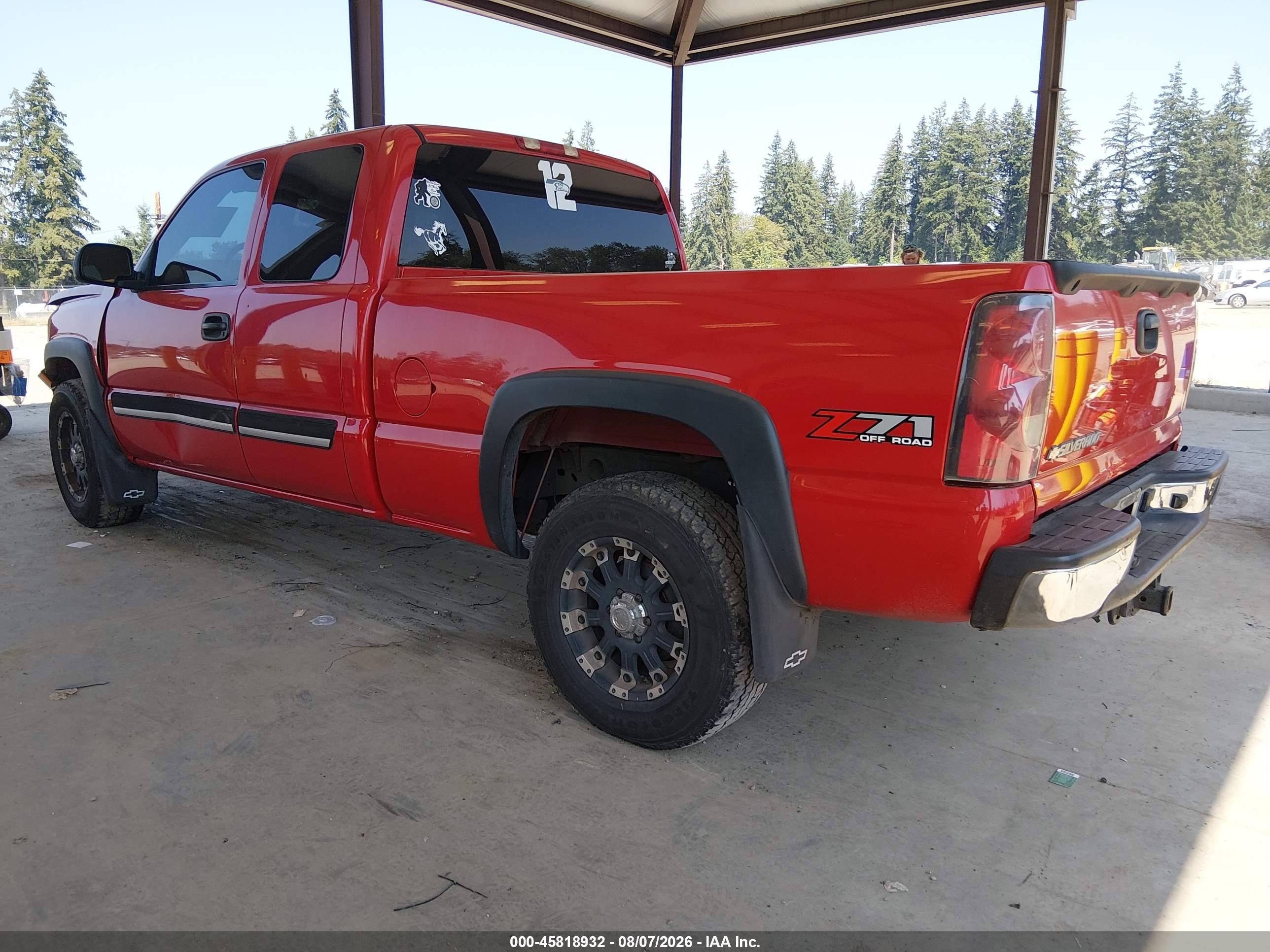 2007 Chevrolet Silverado 1500 Classic Lt3 Red vin: 1GCEK19Z17Z113534
