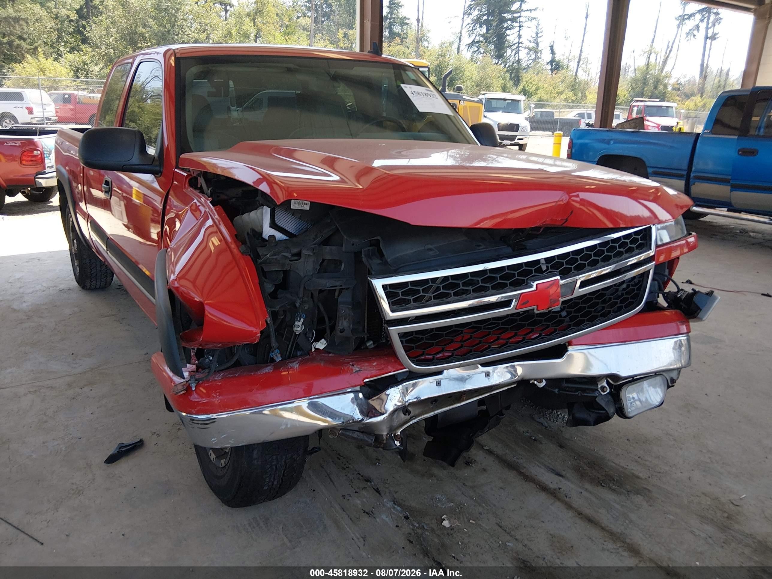 2007 Chevrolet Silverado 1500 Classic Lt3 Red vin: 1GCEK19Z17Z113534