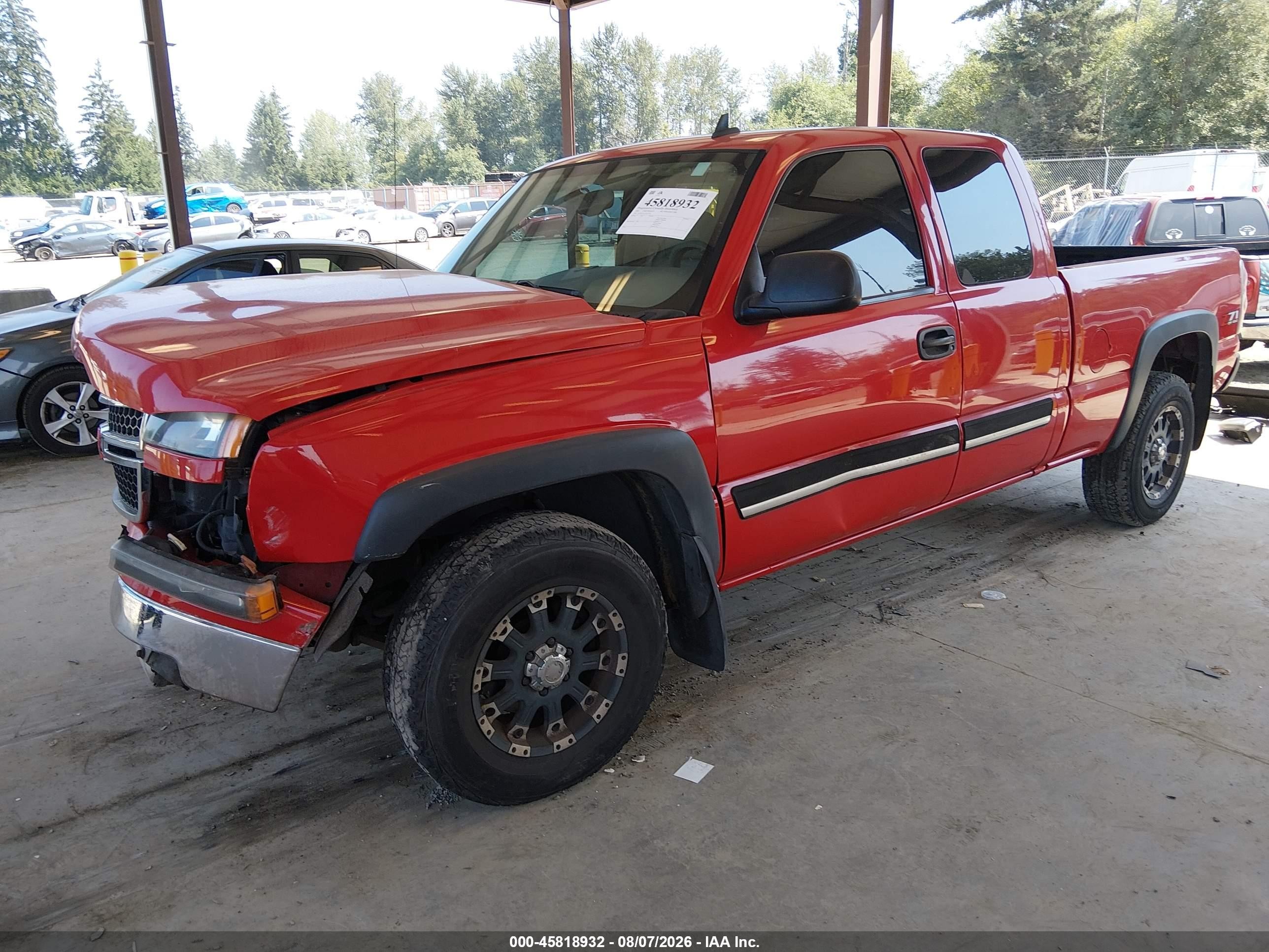 2007 Chevrolet Silverado 1500 Classic Lt3 Red vin: 1GCEK19Z17Z113534