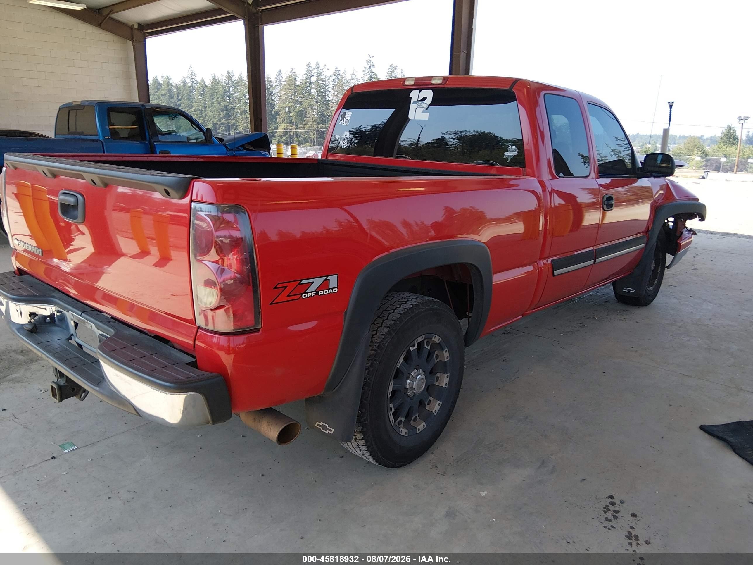 2007 Chevrolet Silverado 1500 Classic Lt3 Red vin: 1GCEK19Z17Z113534
