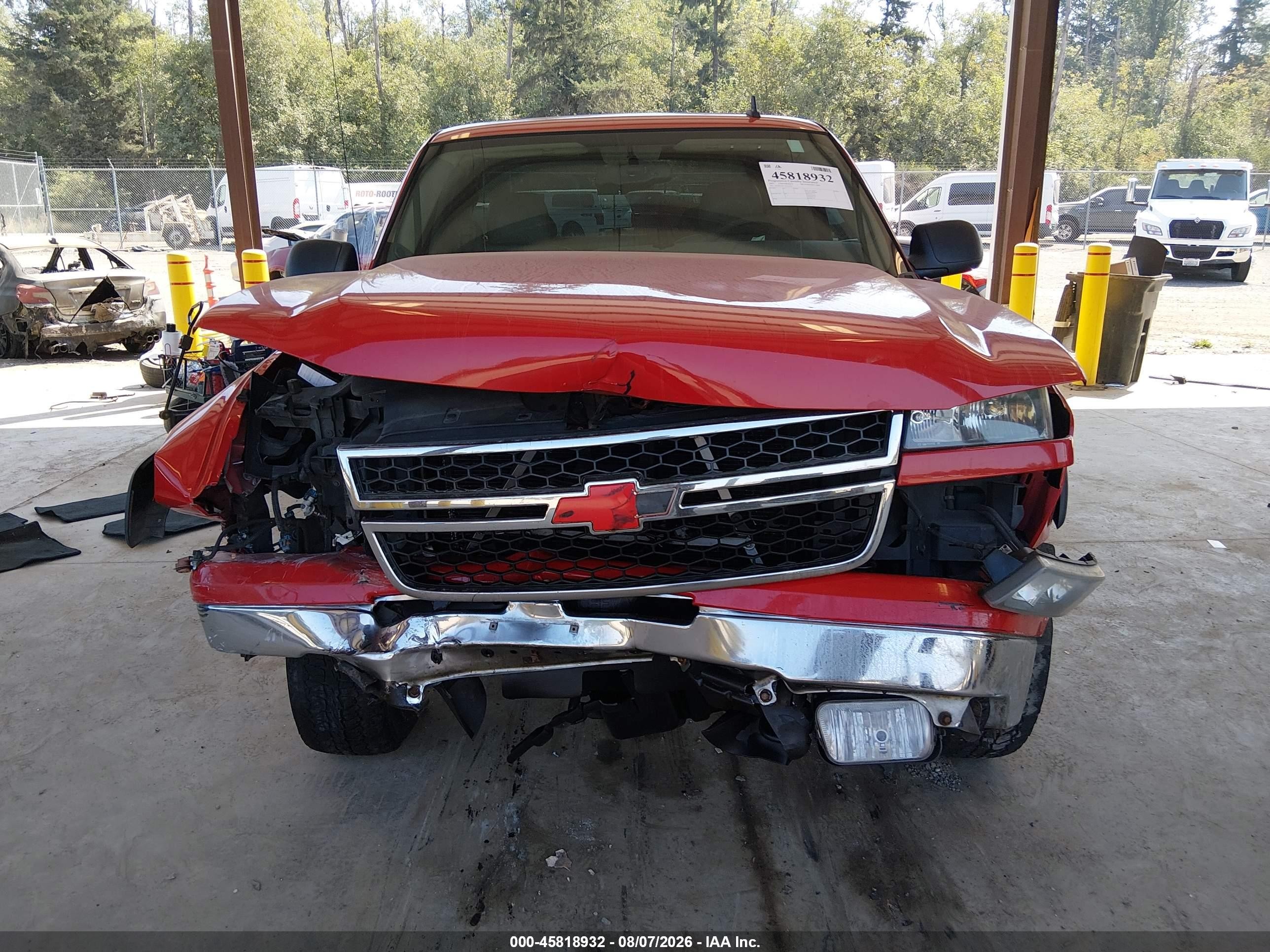 2007 Chevrolet Silverado 1500 Classic Lt3 Red vin: 1GCEK19Z17Z113534