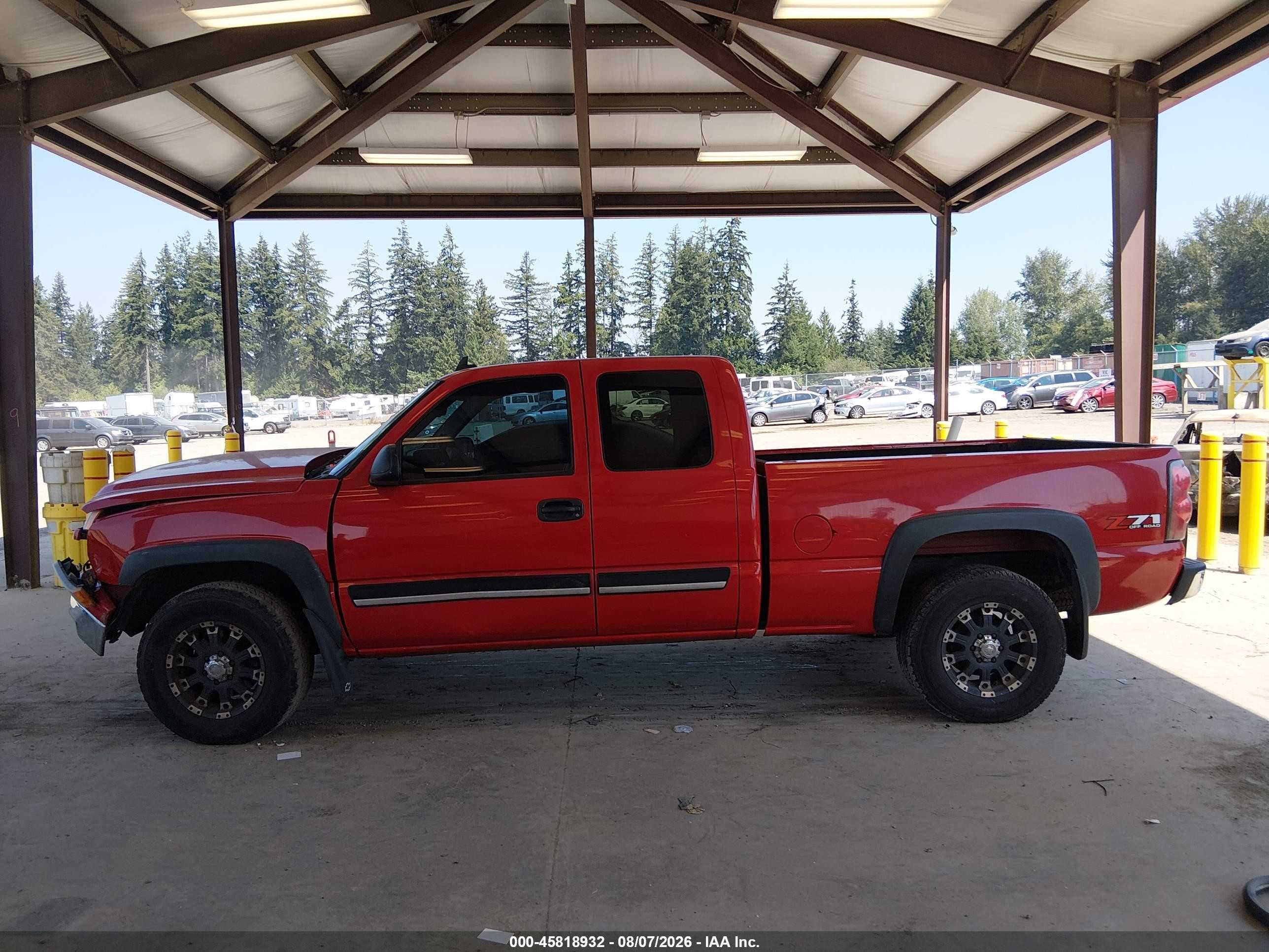 2007 Chevrolet Silverado 1500 Classic Lt3 Red vin: 1GCEK19Z17Z113534