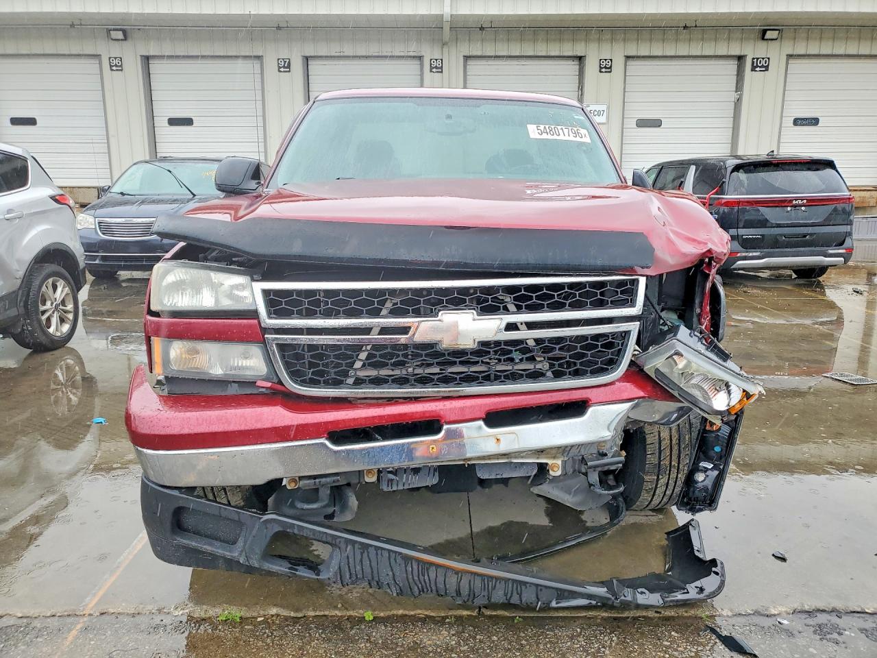 2007 Chevrolet Silverado K1500 Classic Red vin: 1GCEK19Z17Z135193
