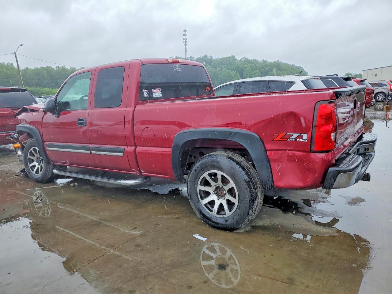 2007 Chevrolet Silverado K1500 Classic Red vin: 1GCEK19Z17Z135193