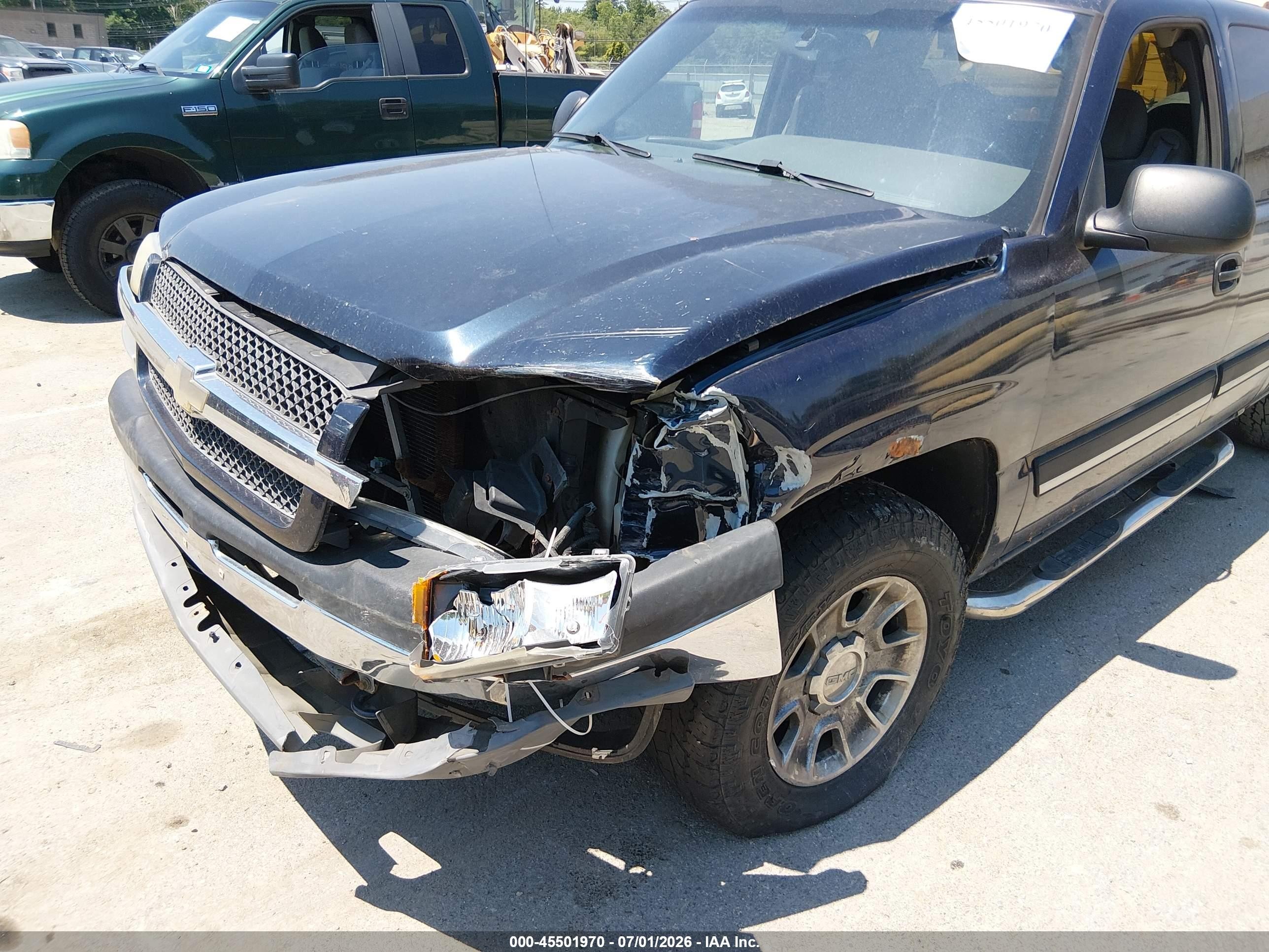 2005 Chevrolet Silverado 1500 Ls Blue vin: 1GCEK19Z25Z190460