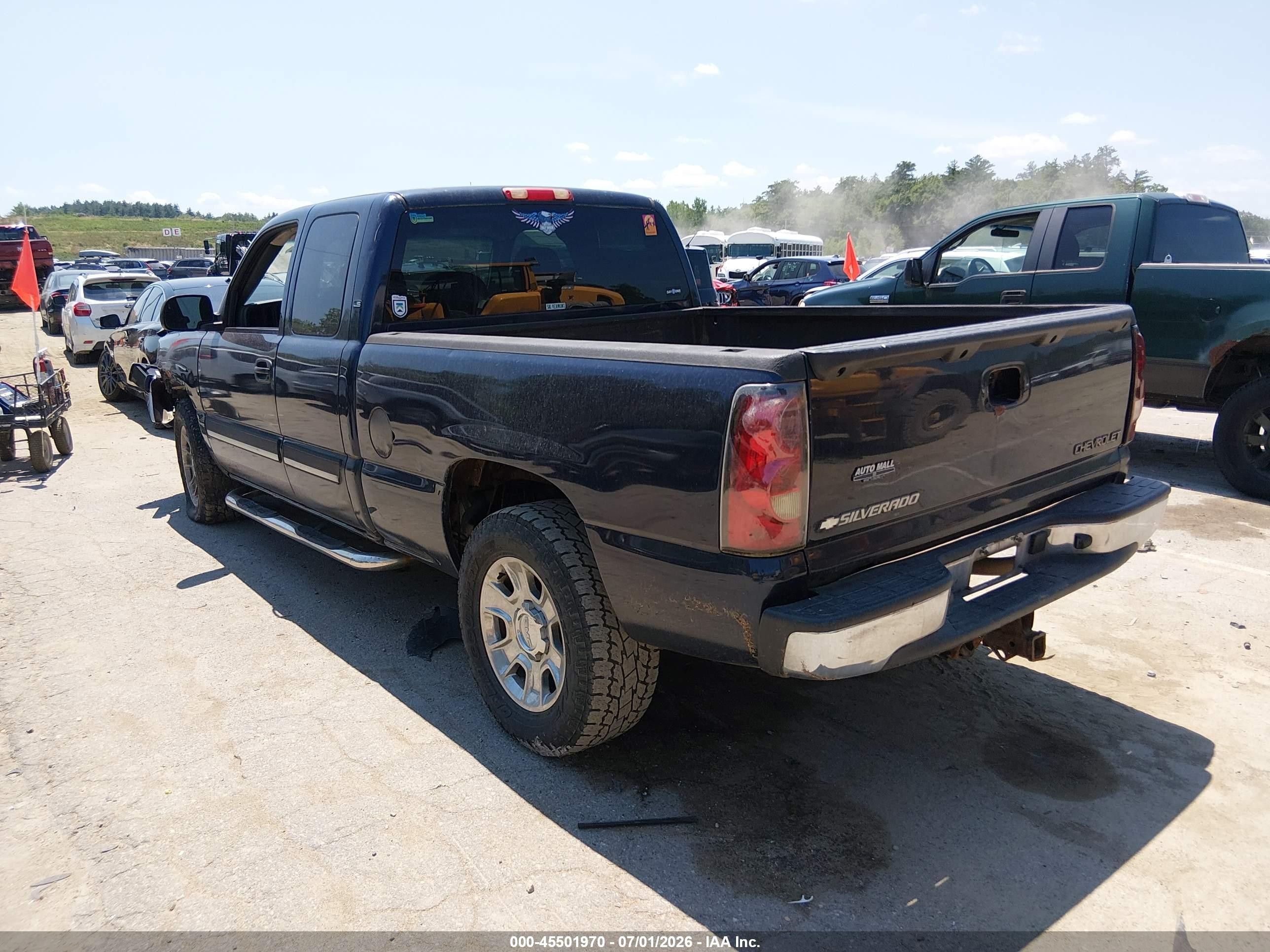 2005 Chevrolet Silverado 1500 Ls Blue vin: 1GCEK19Z25Z190460