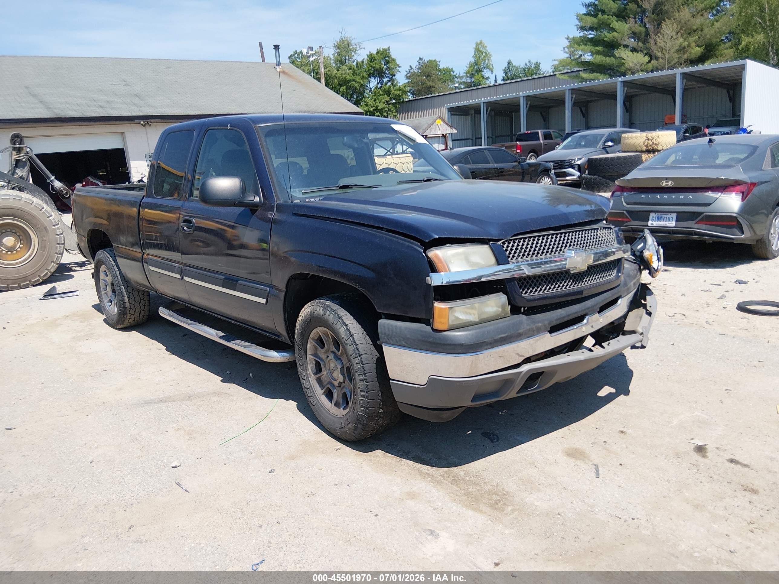 2005 Chevrolet Silverado 1500 Ls Blue vin: 1GCEK19Z25Z190460