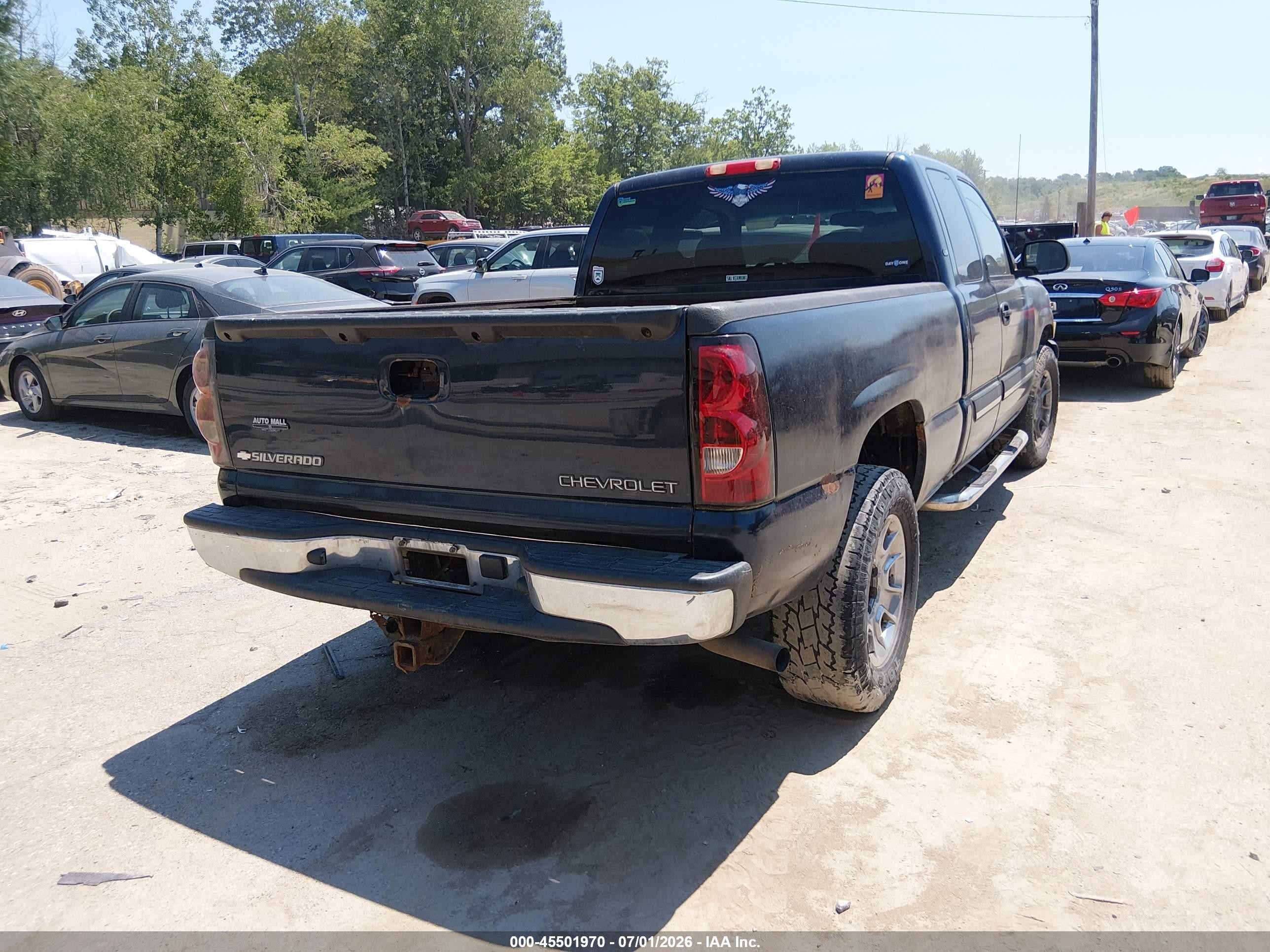 2005 Chevrolet Silverado 1500 Ls Blue vin: 1GCEK19Z25Z190460