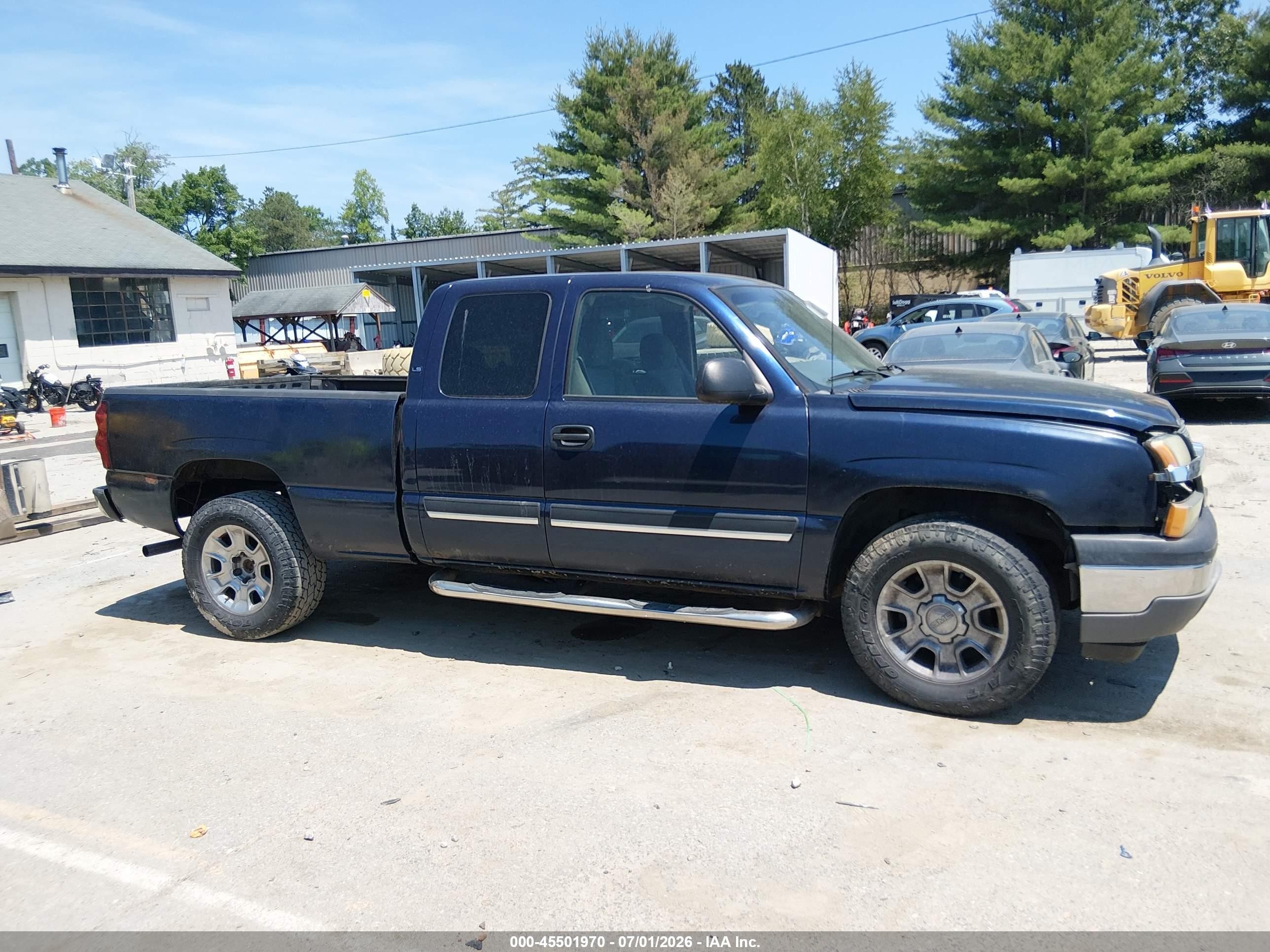 2005 Chevrolet Silverado 1500 Ls Blue vin: 1GCEK19Z25Z190460