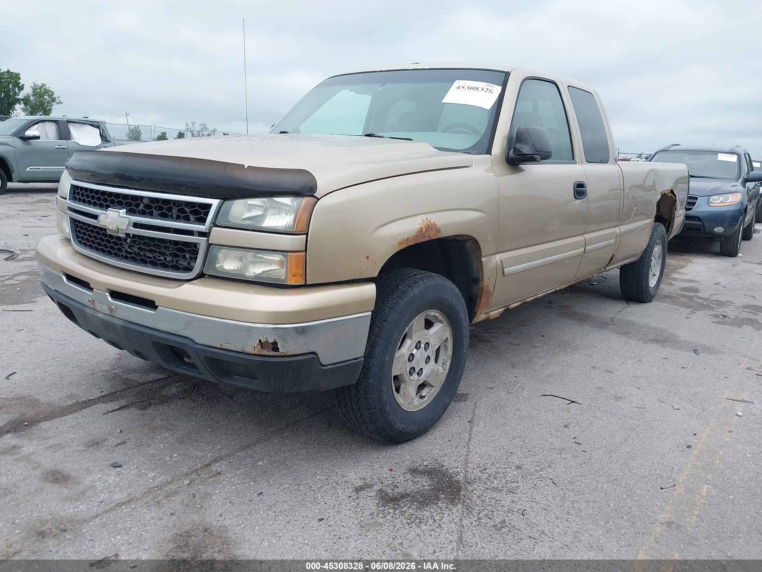2006 Chevrolet Silverado 1500 Lt1 Tan vin: 1GCEK19Z26E252402