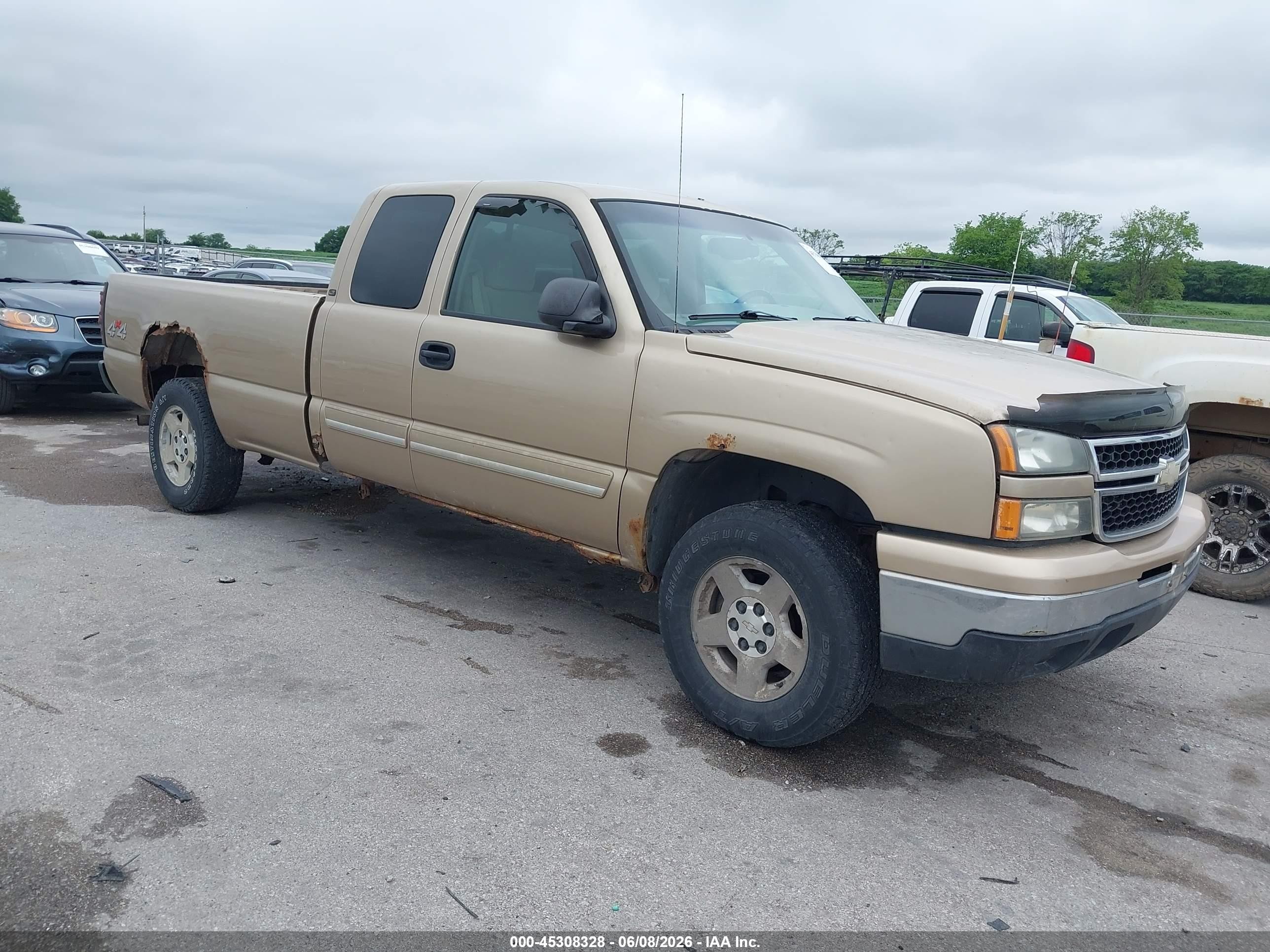 2006 Chevrolet Silverado 1500 Lt1 Tan vin: 1GCEK19Z26E252402