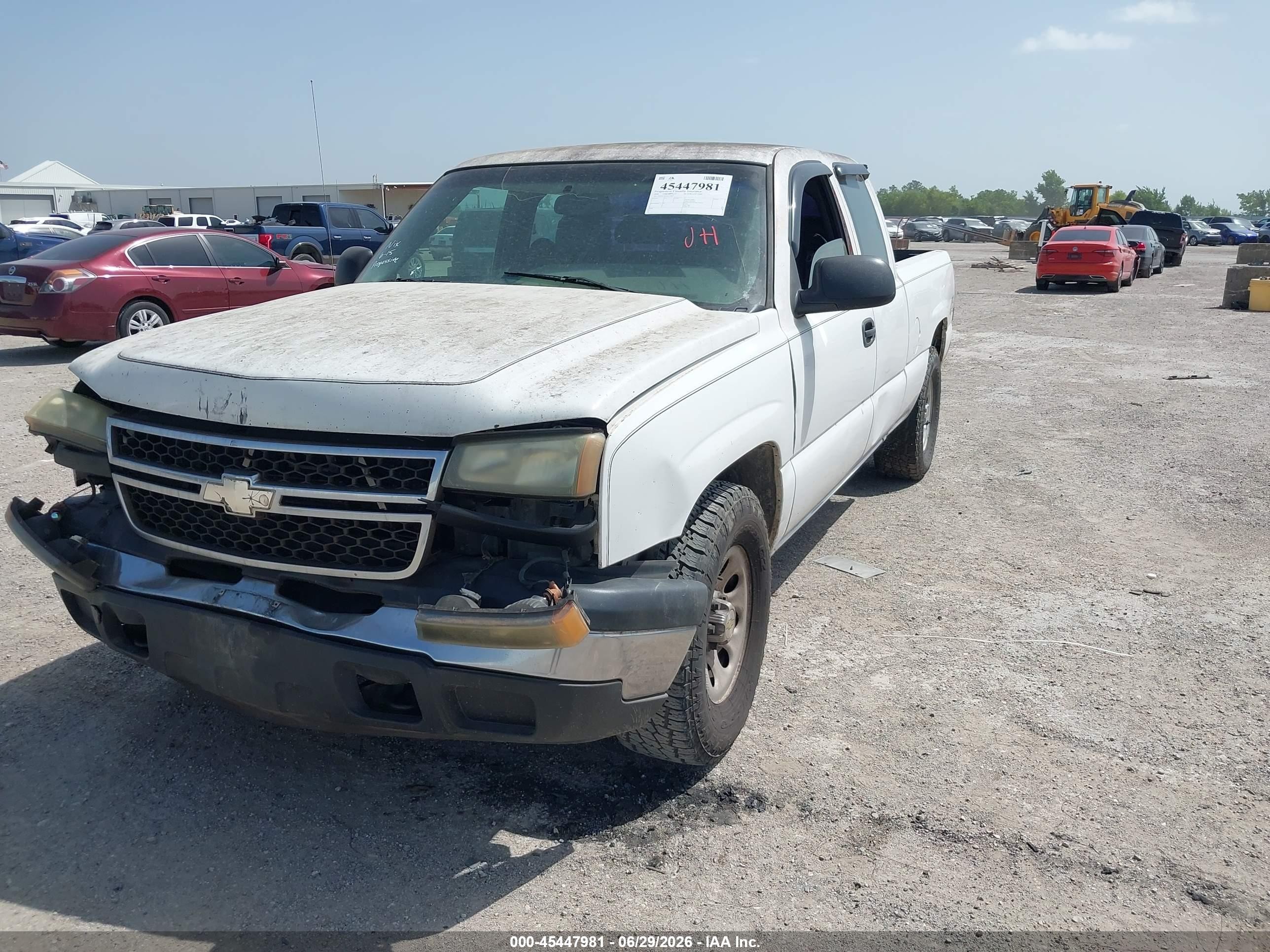 2006 Chevrolet Silverado 1500 Work Truck Белый vin: 1GCEK19Z26Z176947